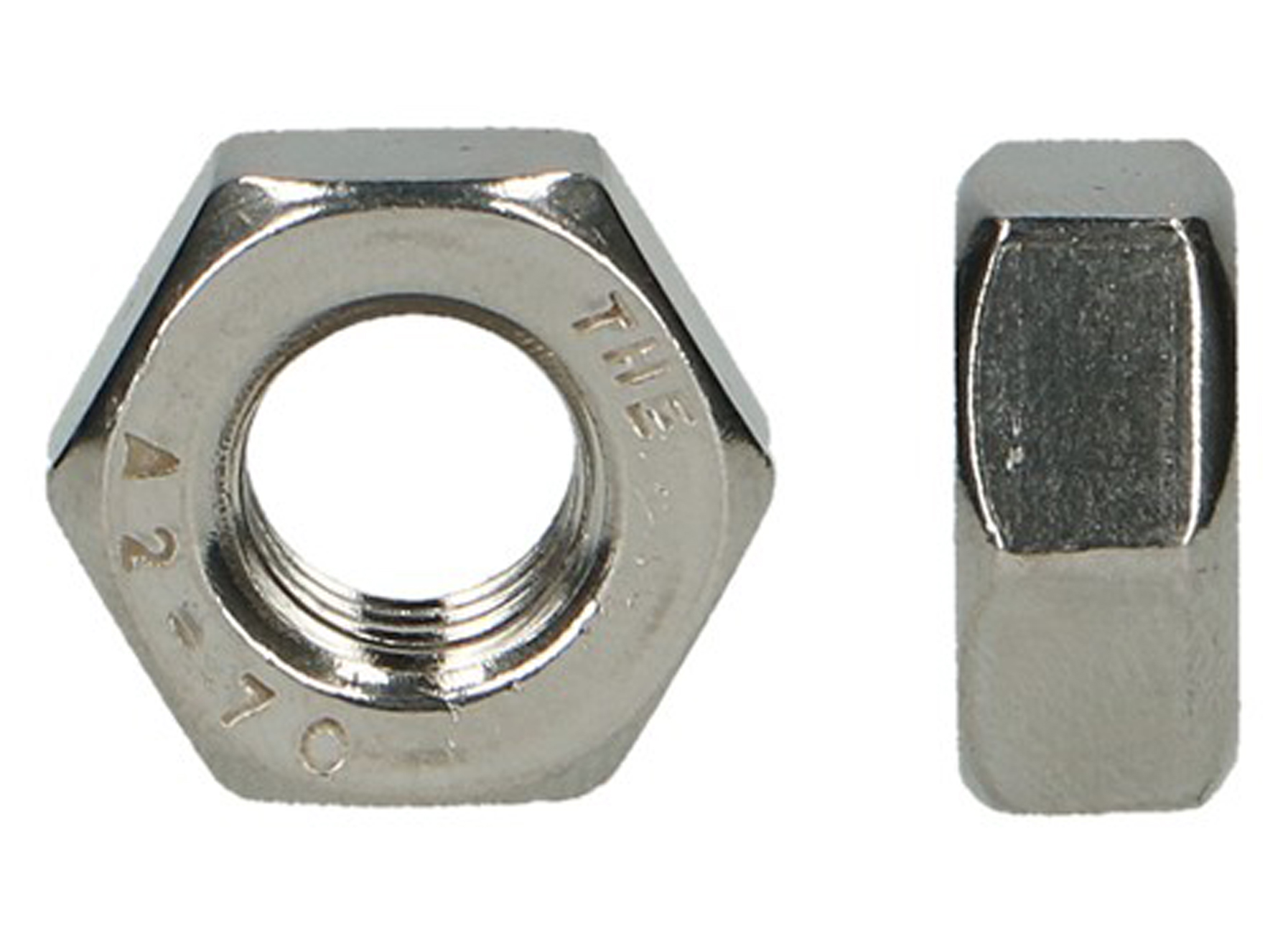 METRISCHE SCHROEFHAAK + MOER M6 X 50MM INOX A2 BLISTER 2 STK