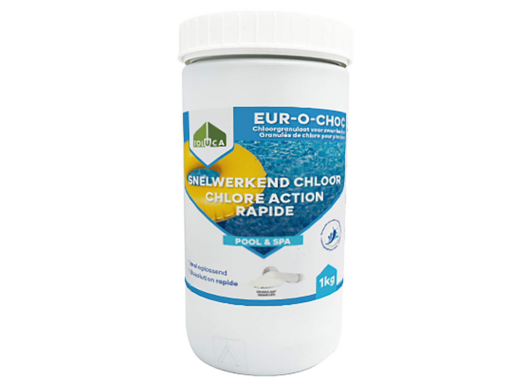 TOLUCA EUR-O-CHOC SNELWERKEND CHLOOR 1KG