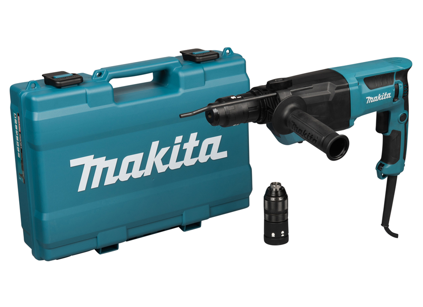 MAKITA COMBIHAMER SDS+ 800W HR2670FT + 17-DELIGE BOOR/BEITELSET