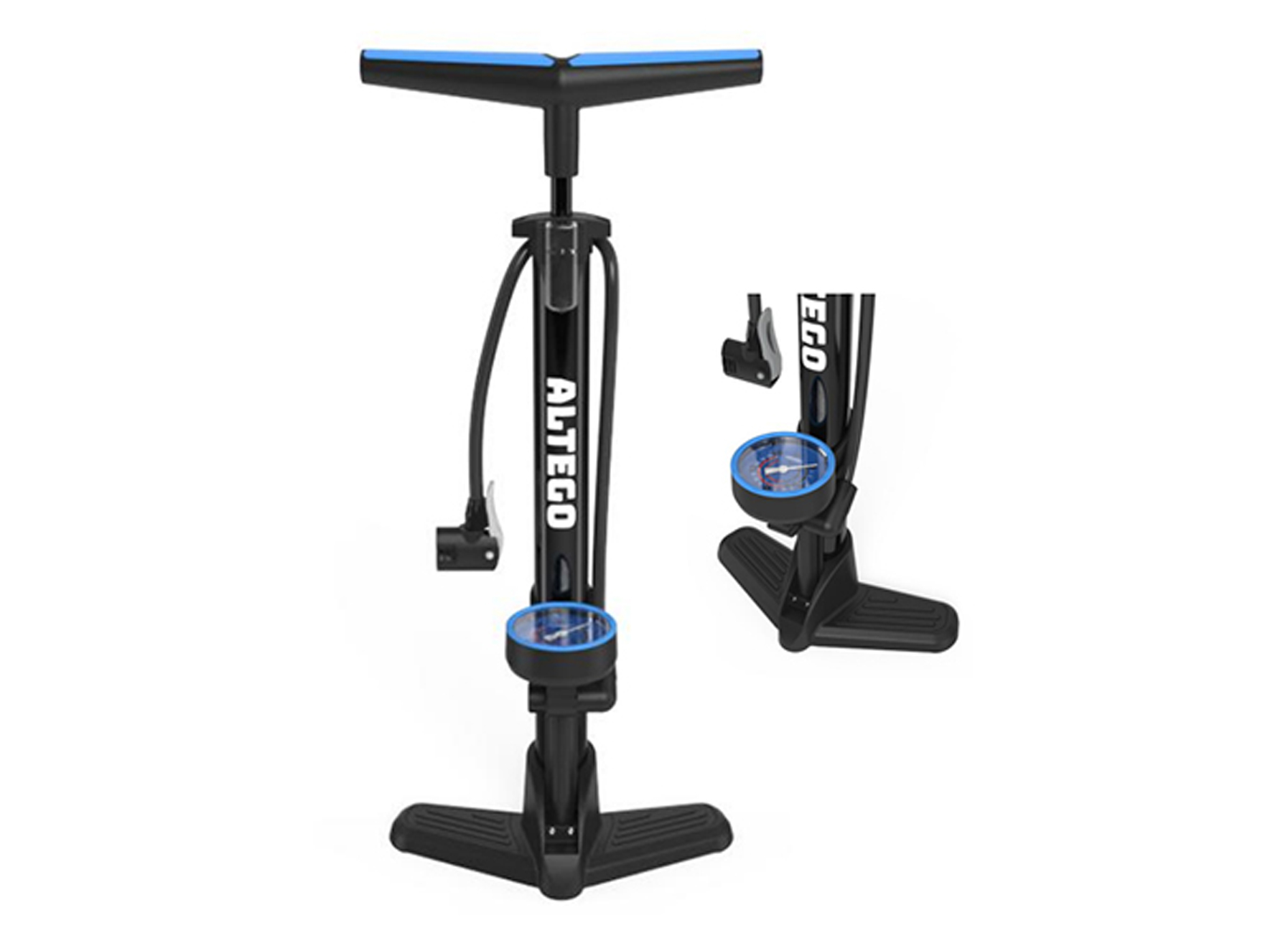 ALTEGO FIETSPOMP MET MANOMETER 16 BAR