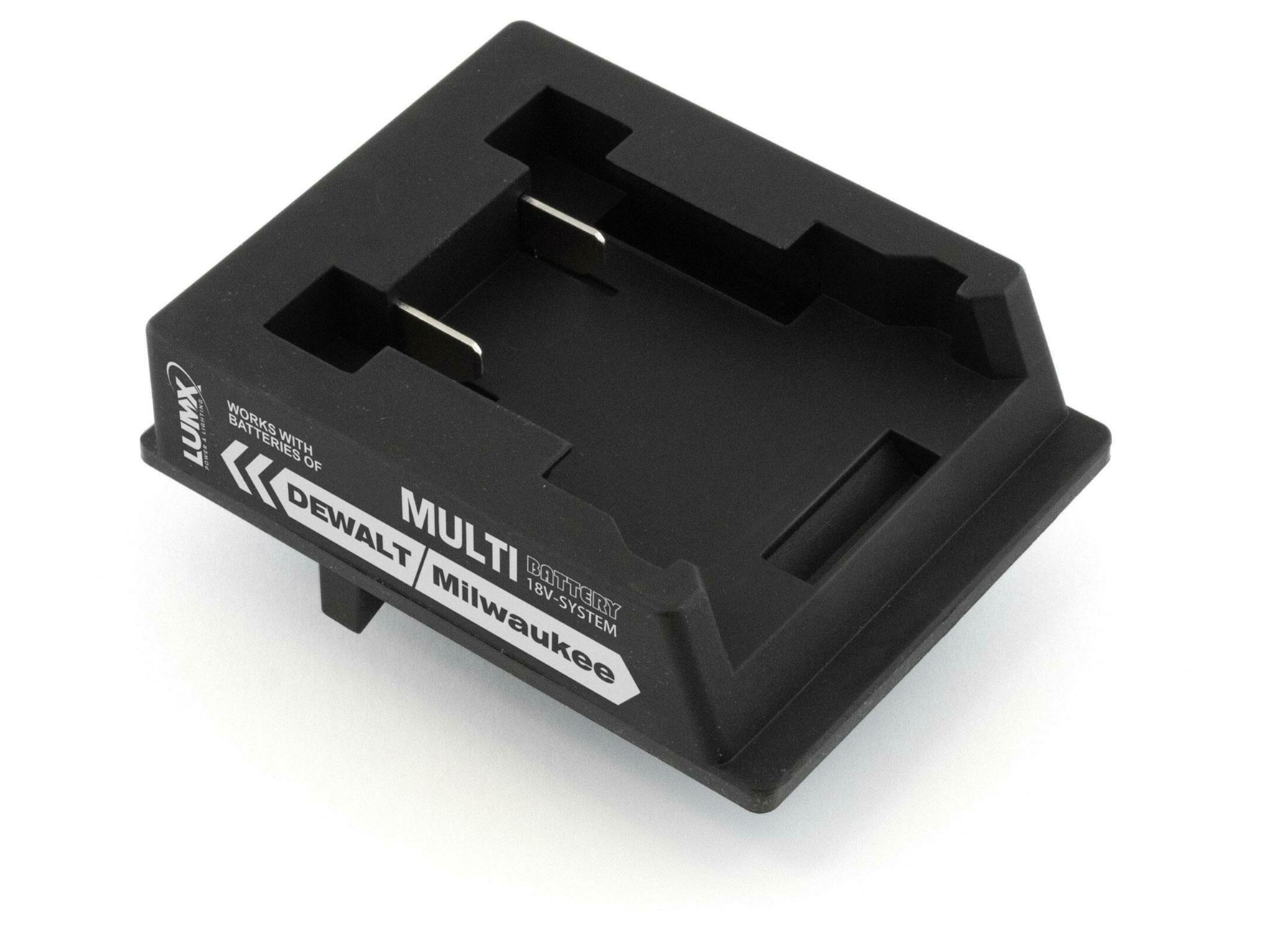 LUMX ADAPTATEUR POUR BATTERIE DEWALT/MILWAUKEE
