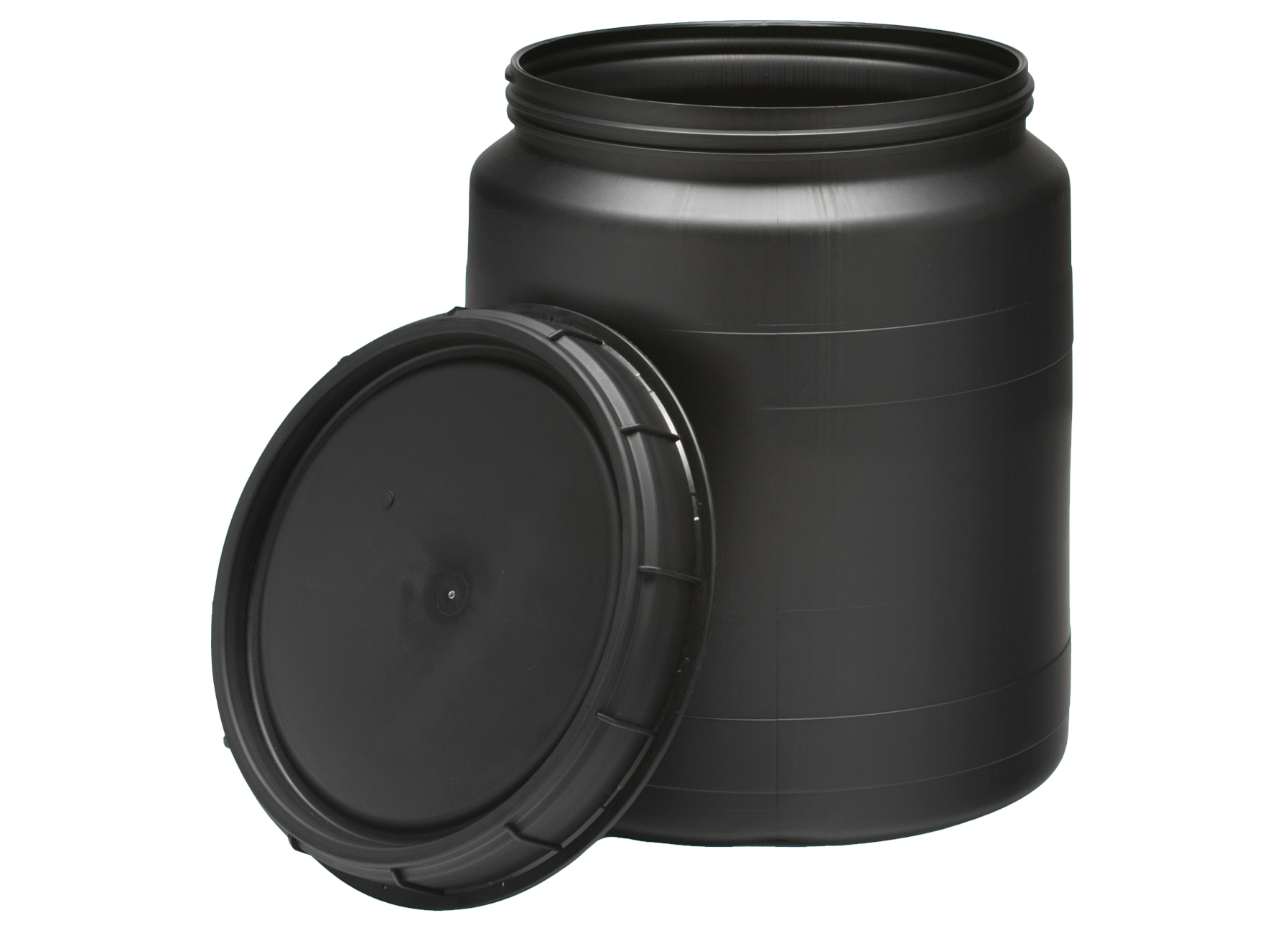 FUT HDPE COUVERCLE A VISSER NOIR 40L