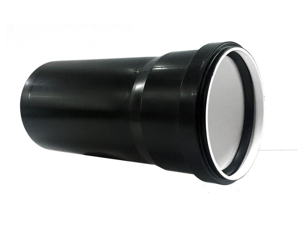 SANITAIRE BUIS PP ZWART Ø50MM 0.25M 1.8MM