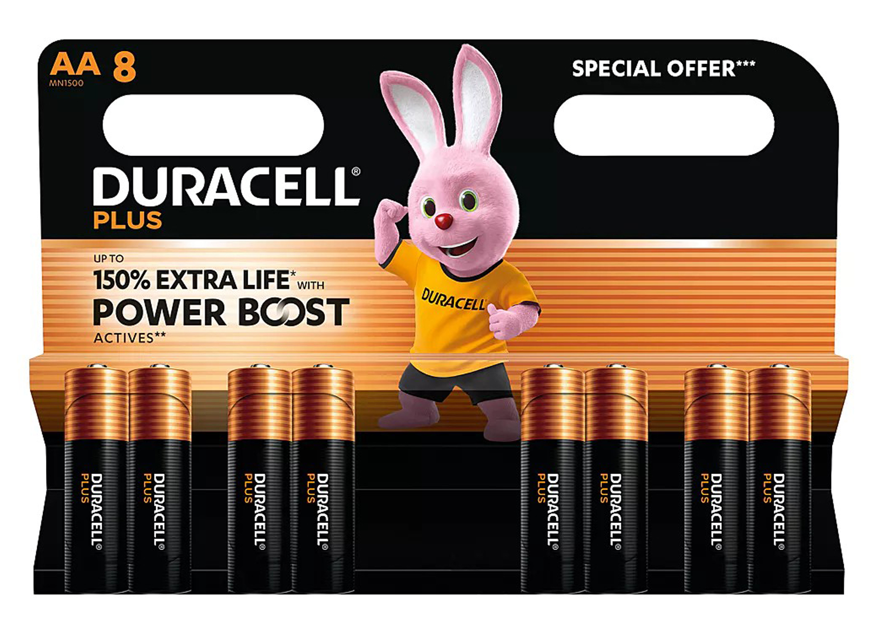 DURACELL PLUS POWER AA MN1500 LR06 8-PACK