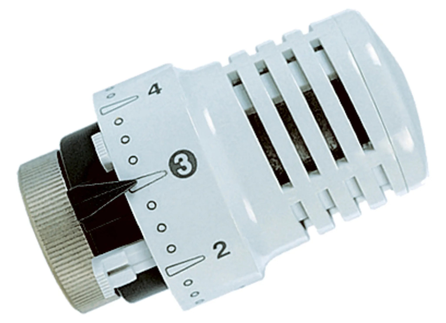 SANINSTAL THERMOSTAATKNOP WIT/CHROOM M30