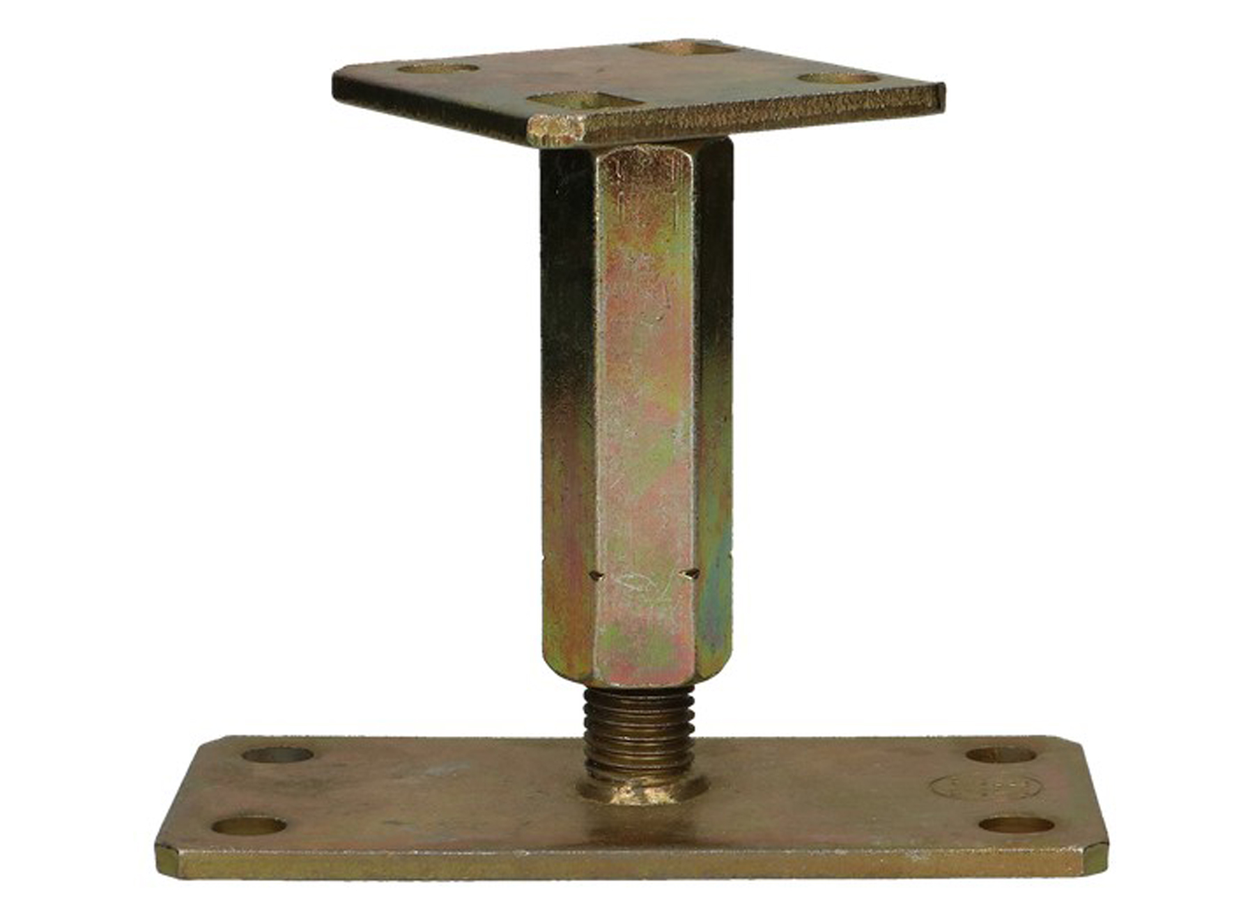 PIED DE POTEAU P SUR BETON Ø90X160 JAUNE ZINGUE