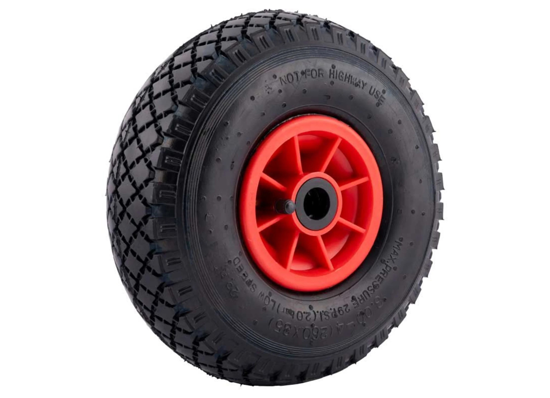 STEEKWAGENWIEL LUCHTBAND 2 PLY PVC VELG 3.00-4
