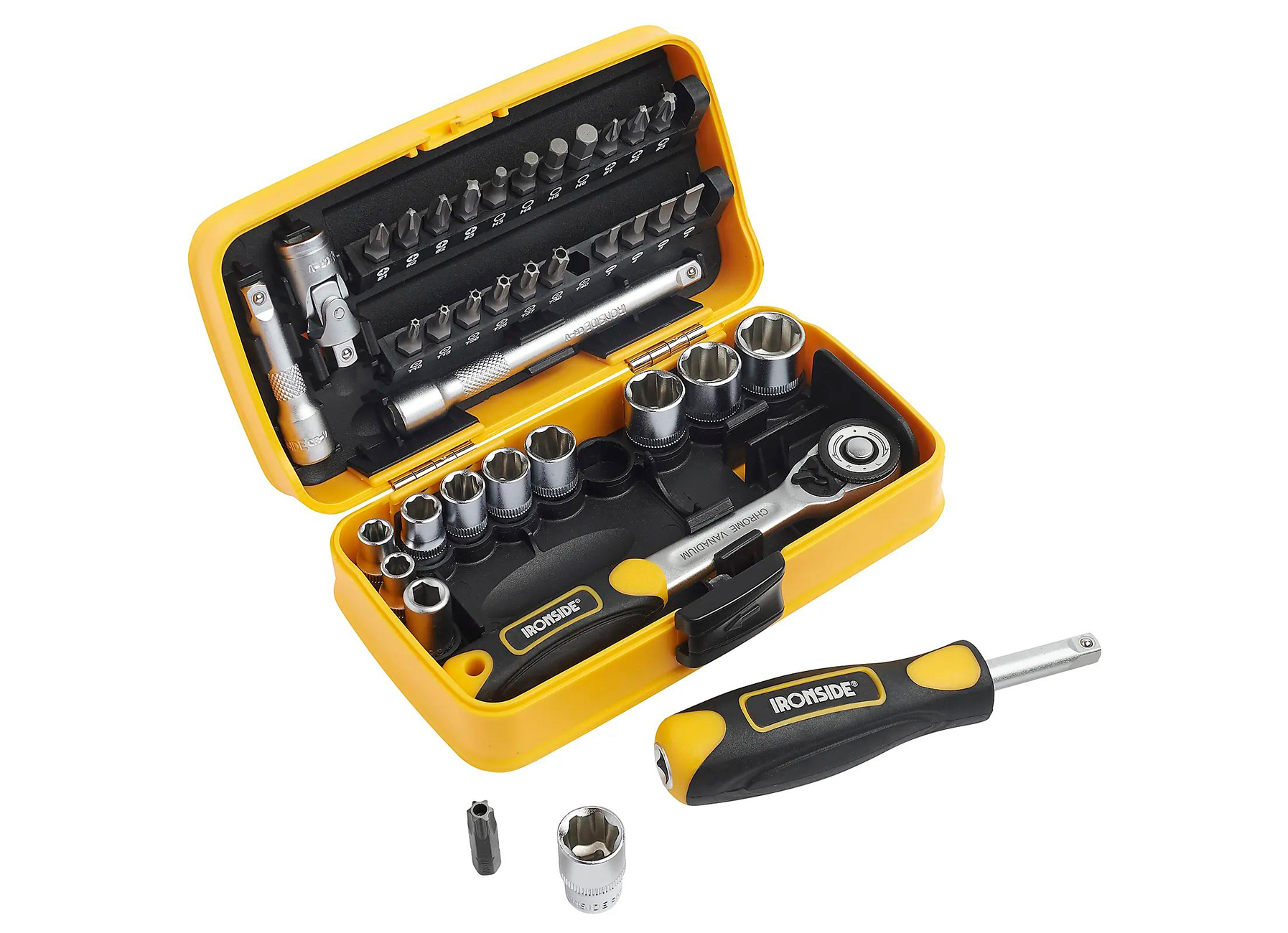 Ironside Doppendoos Mini 1/4'' 38 Stuks