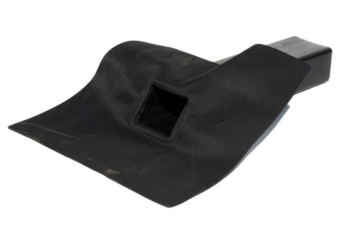 TAPBUIS EPDM HORIZONTAAL 45° 100x60MM L=60CM