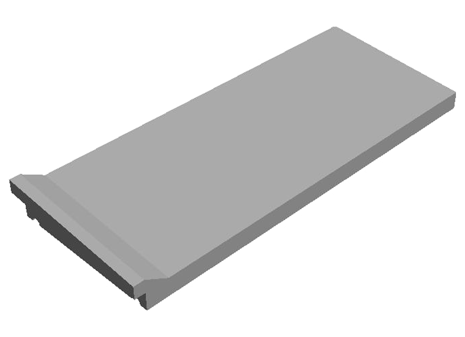 COUVRE-MUR BETON AVEC COL 1 PAN 30/35CM L=0.5M