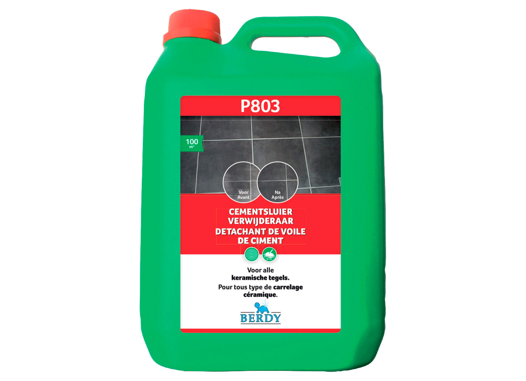 BERDY P803 DETACHANT DE VOILE DE CIMENT5L