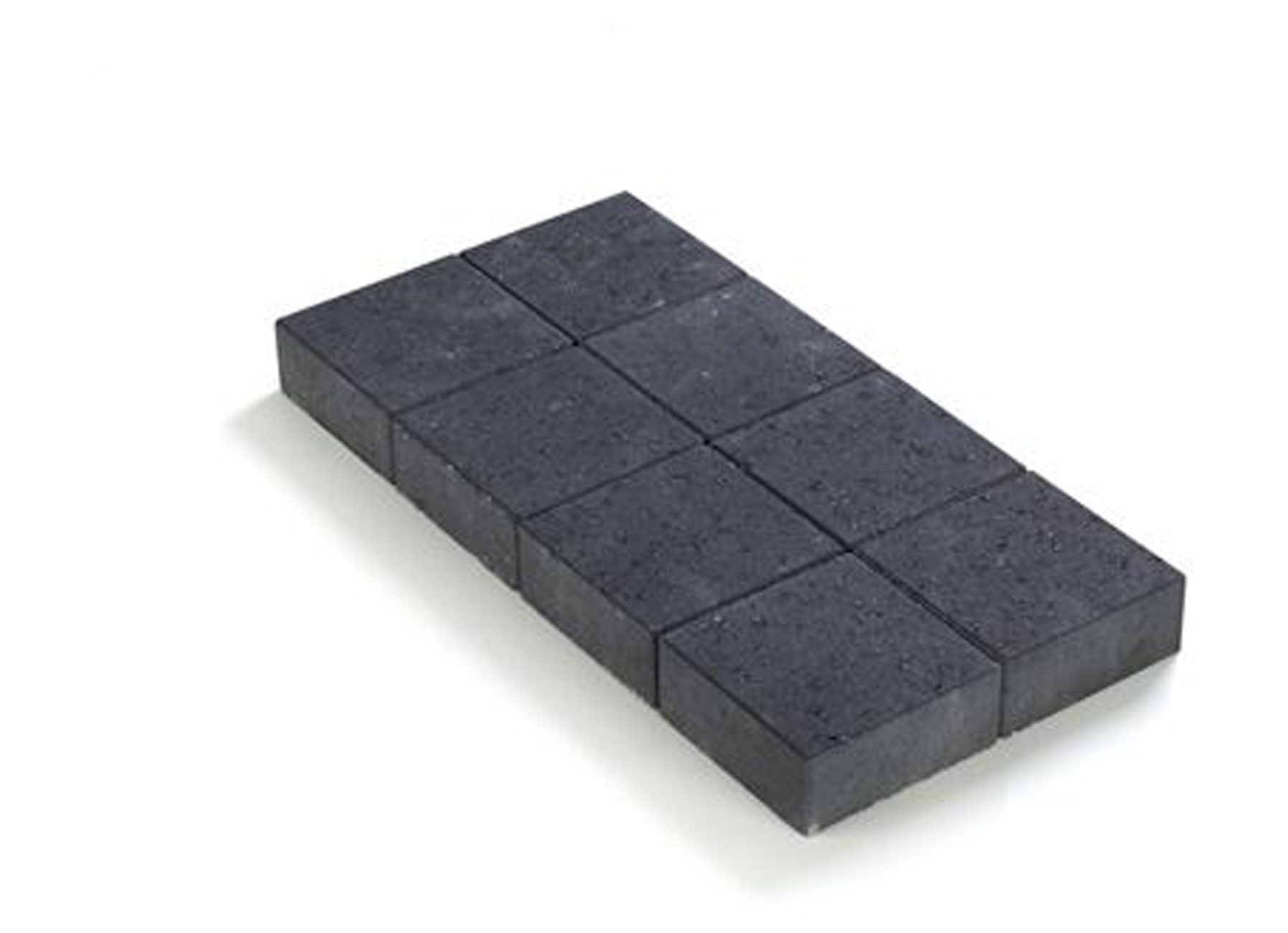 PAVE NON TAMBOURINE AVEC CHANFREIN NOIR 20X20X6CM