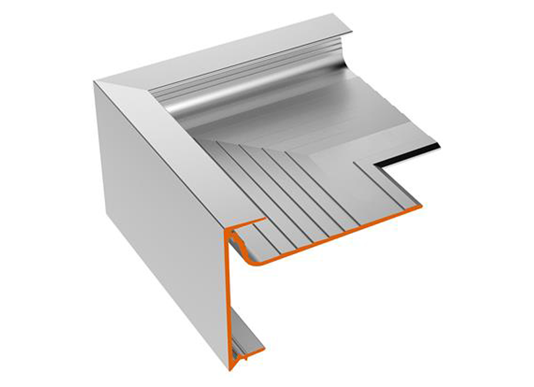 RIVE DE TOITURE SERIE 6 H=60MM L=3M ANODISE