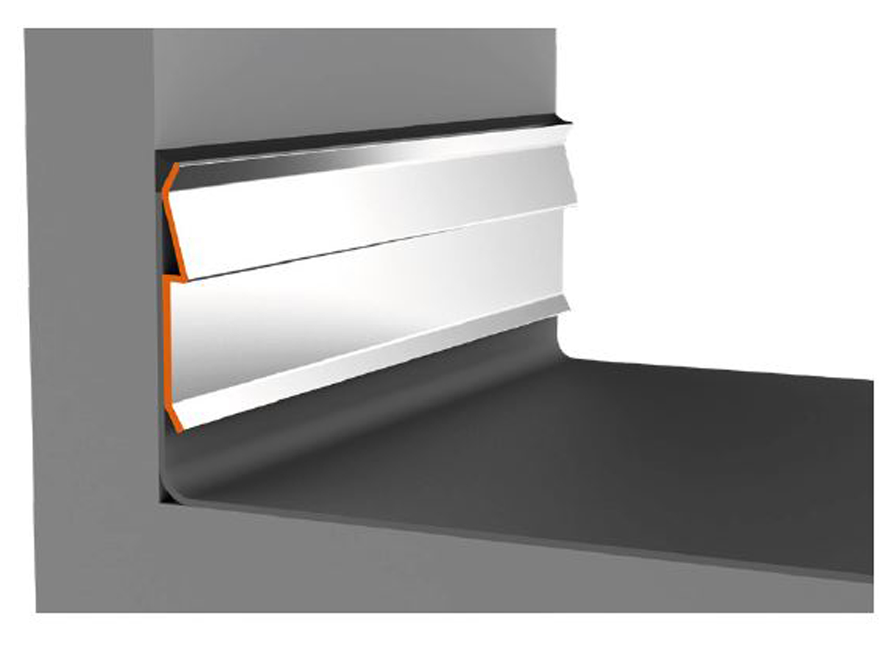 Solin 70mm L 3m Toiture Toiture Plate Rives De Toiture En Alu Solin Standard Raccord Mur Solin 70mm L3m