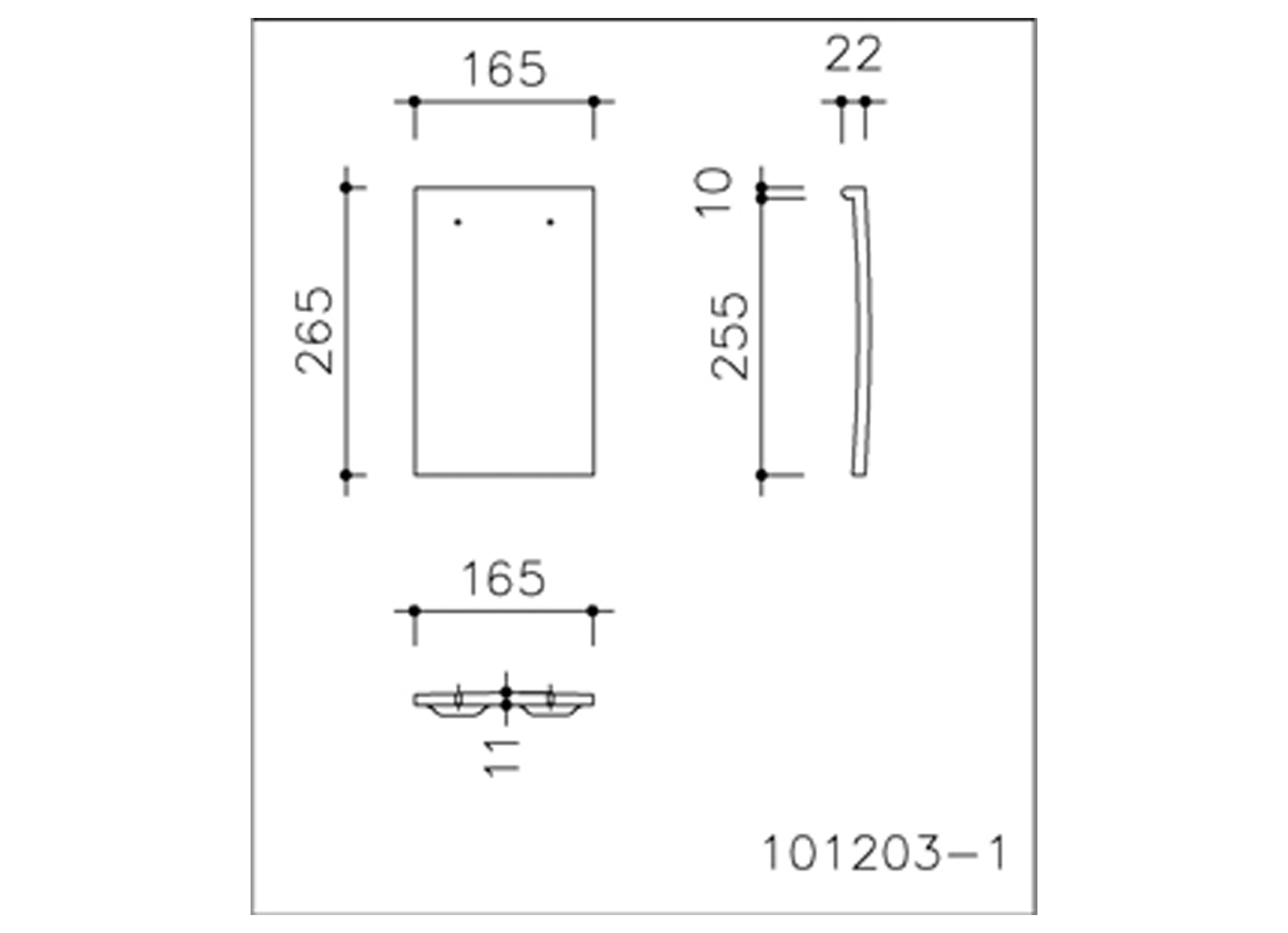 CREATON HAWKINS TUILE PLATE KE308 BLUE SMOOTH