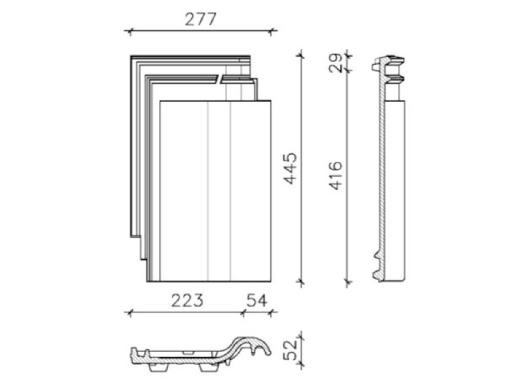 HARMONICA TUILE FINESSE NOIR