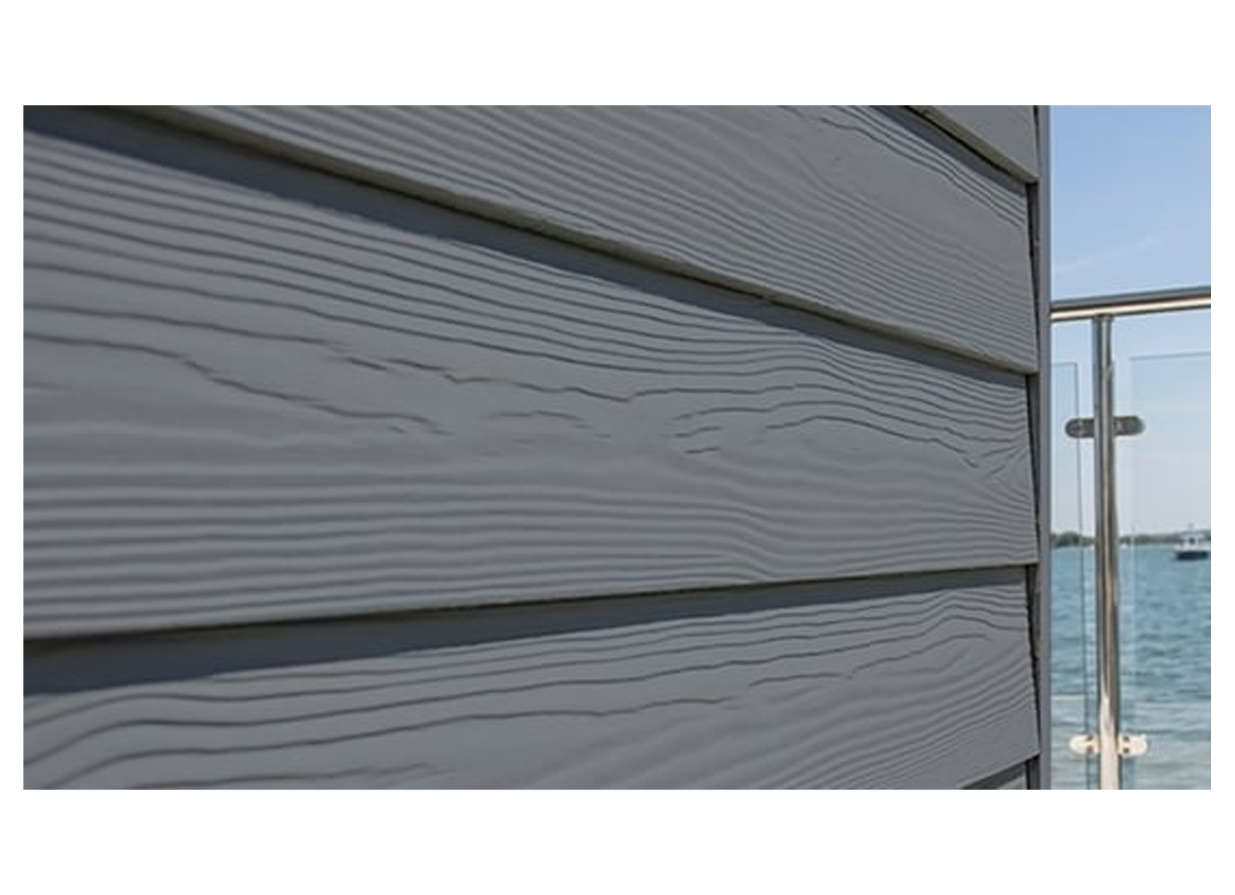 SIDINGS CEDRAL LAP WOOD 3600/190/10MM GRIS ACIER C15