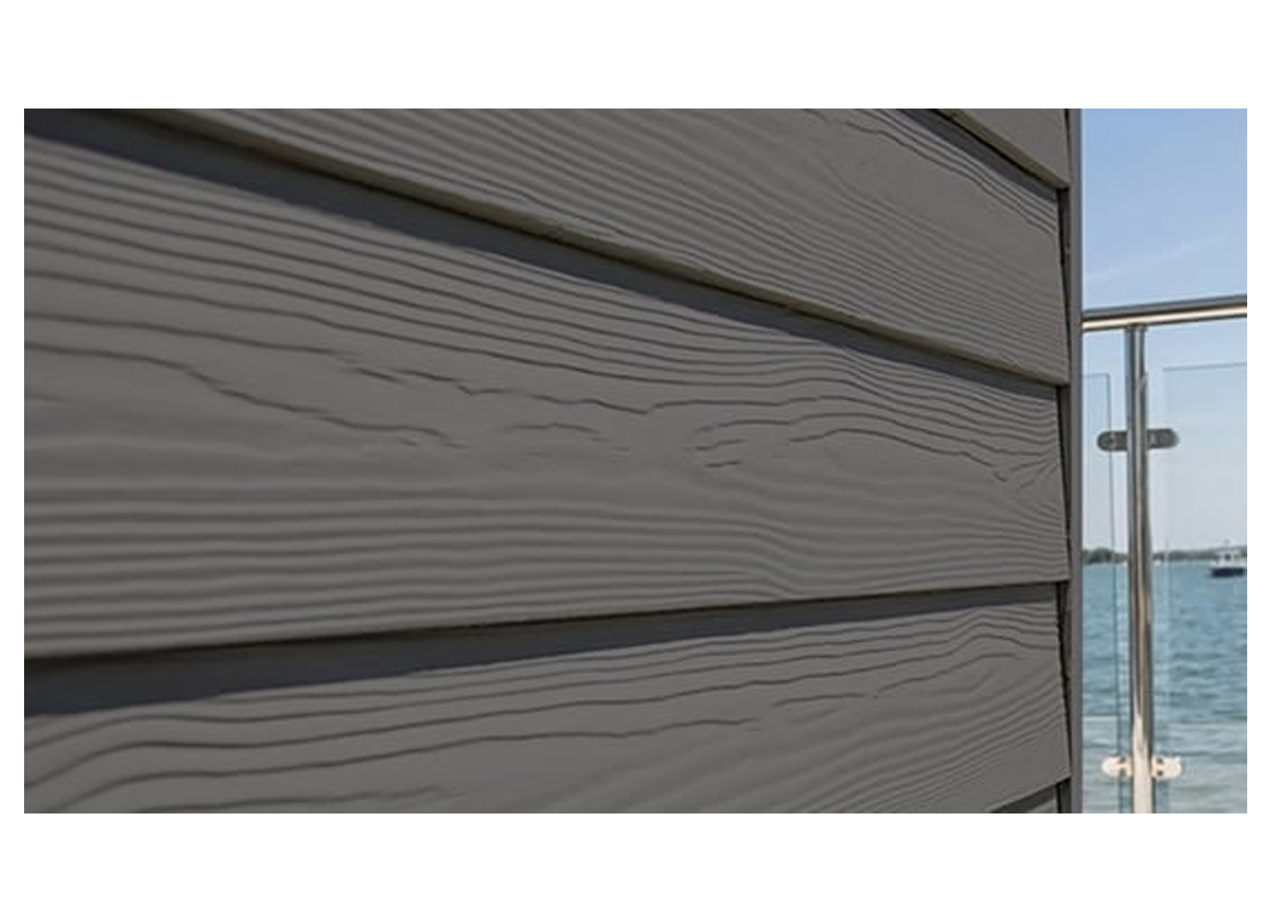 SIDINGS CEDRAL LAP WOOD 3600/190/10MM GRIS ETAIN C54