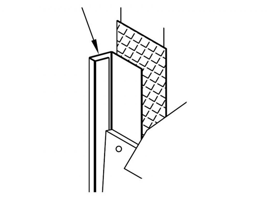 ALU EINDPROFIEL CEDRAL LAP ZWART C50