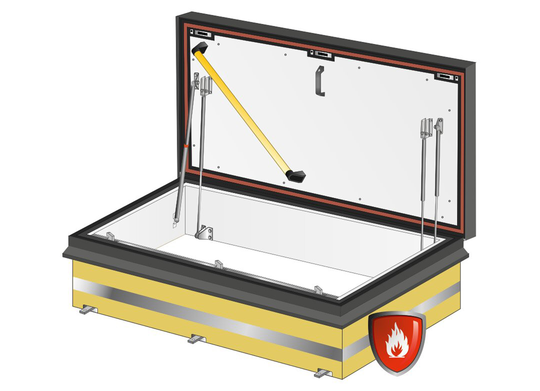 GORTER TRAPPE DE TOIT RESISTANT AU FEU EI-120