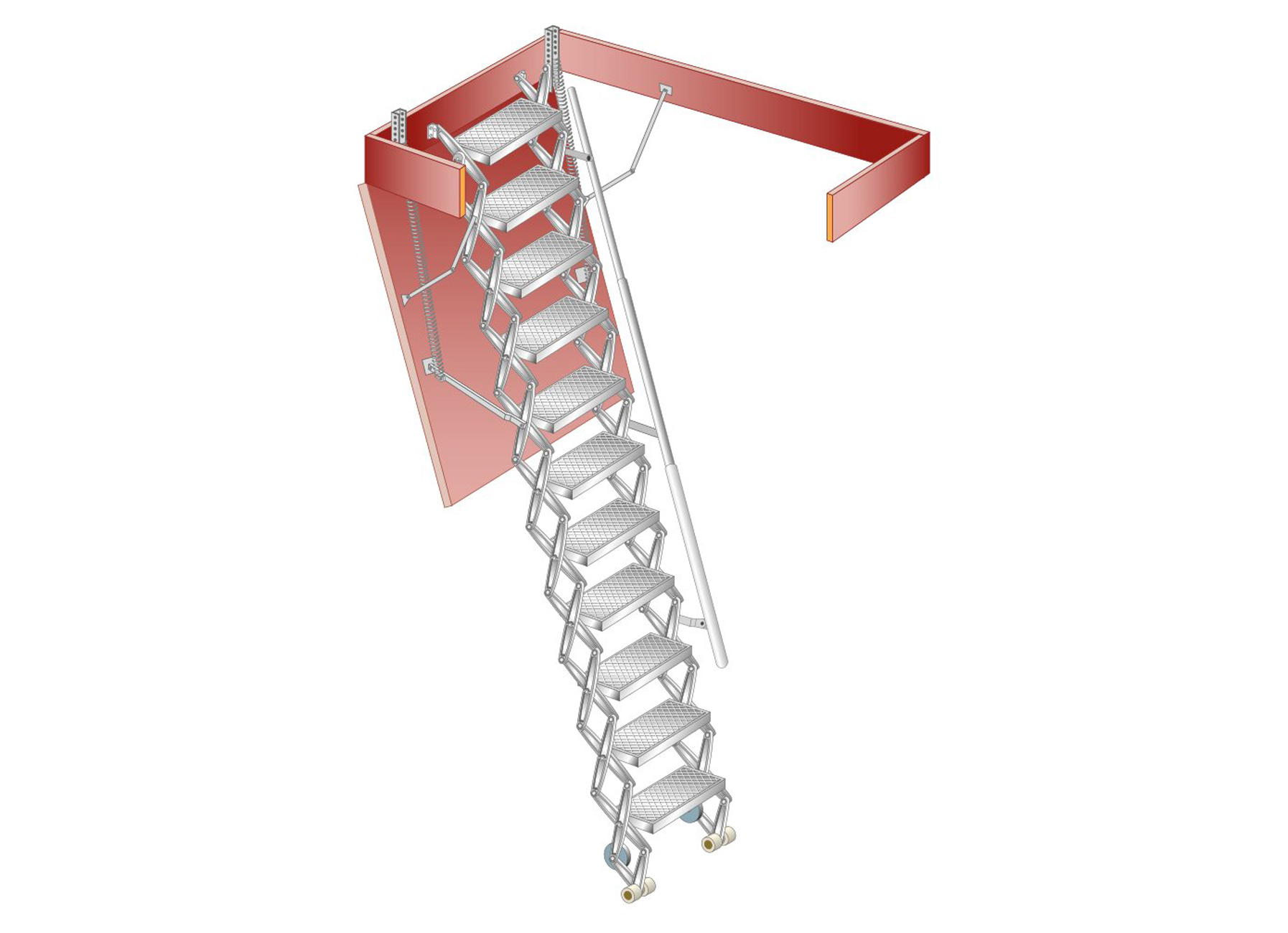 GORTER ESCALIER ESCAMOTABLE ALUMINIUM