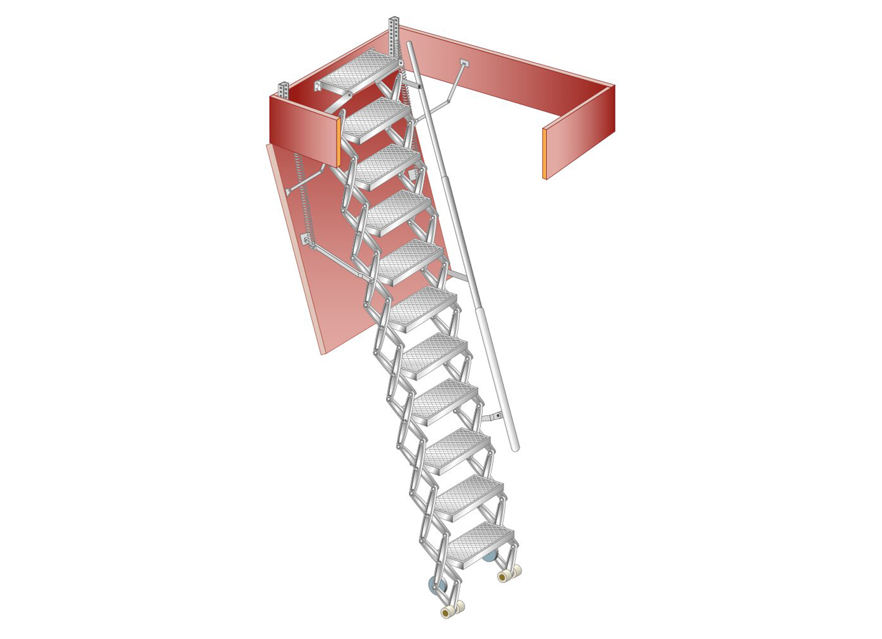 GORTER ESCALIER ESCAMOTABLE ALUMINIUM