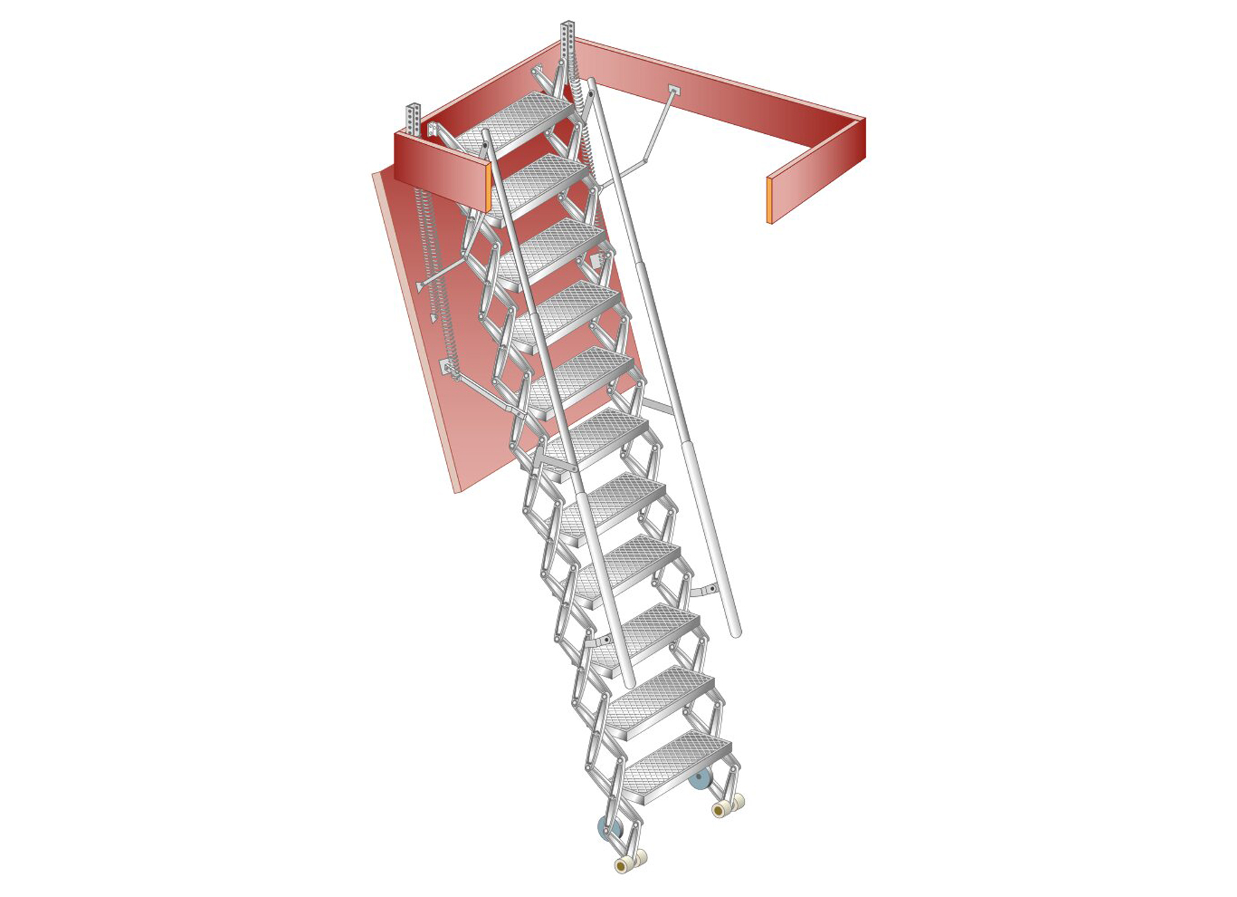 GORTER ESCALIER ESCAMOTABLE ALUMINIUM