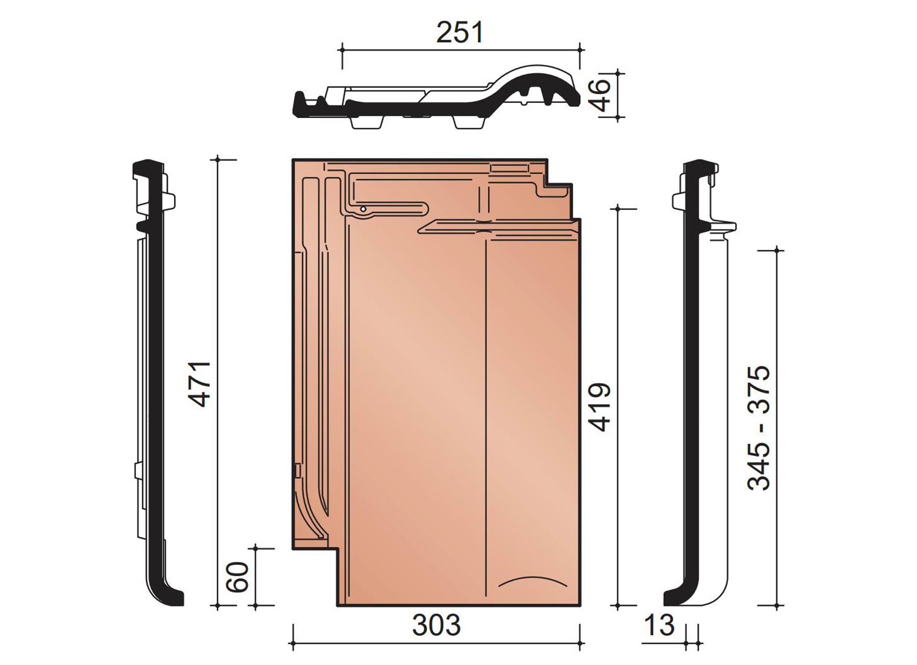 ALEGRA 10SE TUILE BRUN