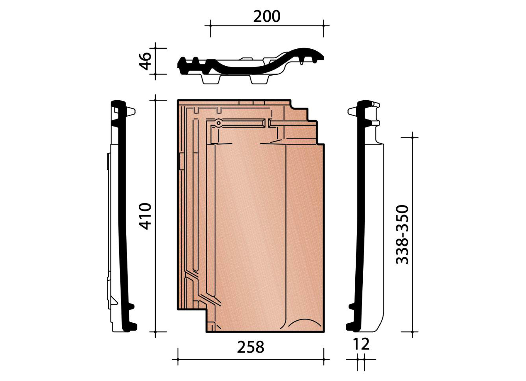 PANNE TUILE HAVANA ENGOBE NOBLE