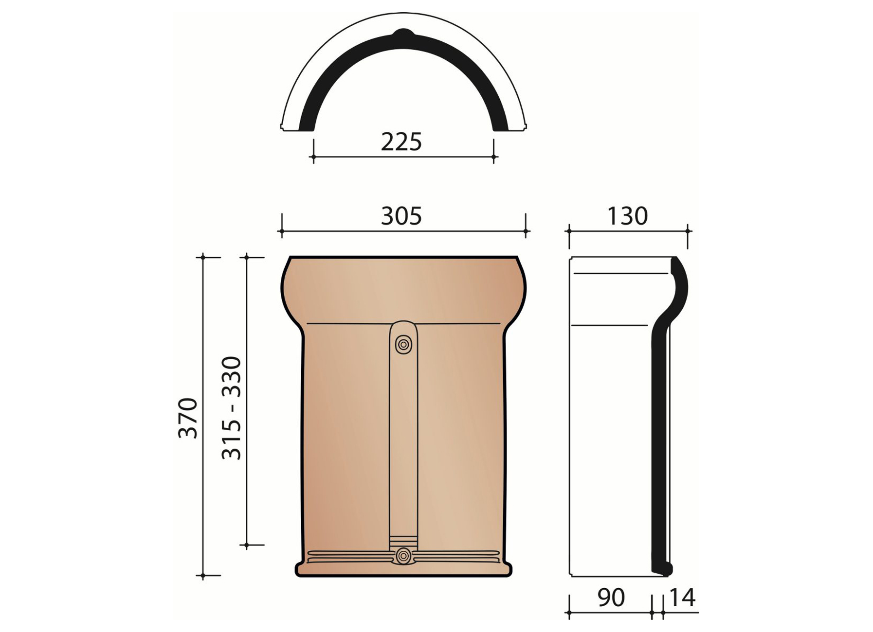 HALFRONDE VORST/NOORDBOOM 1200 ANTRACIET MAT