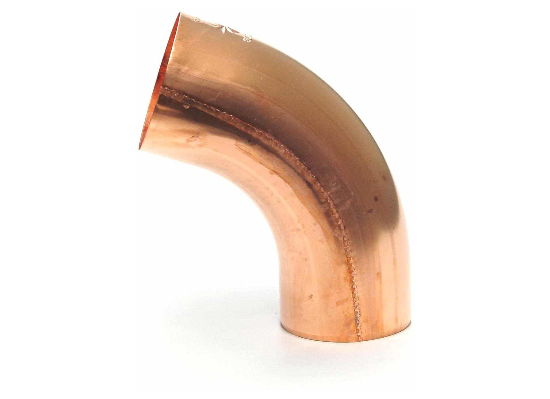 COUDE ROND 72° Ø100MM CUIVRE