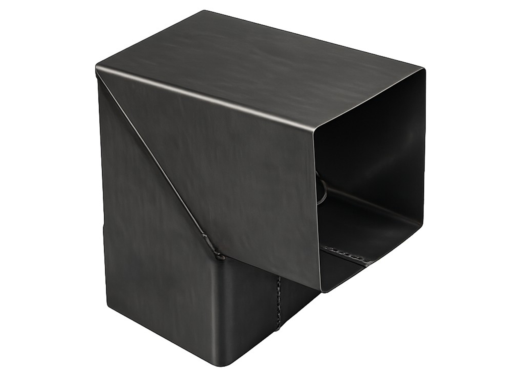 BOCHT VIERKANT 87° 80X80MM ZN NOIR