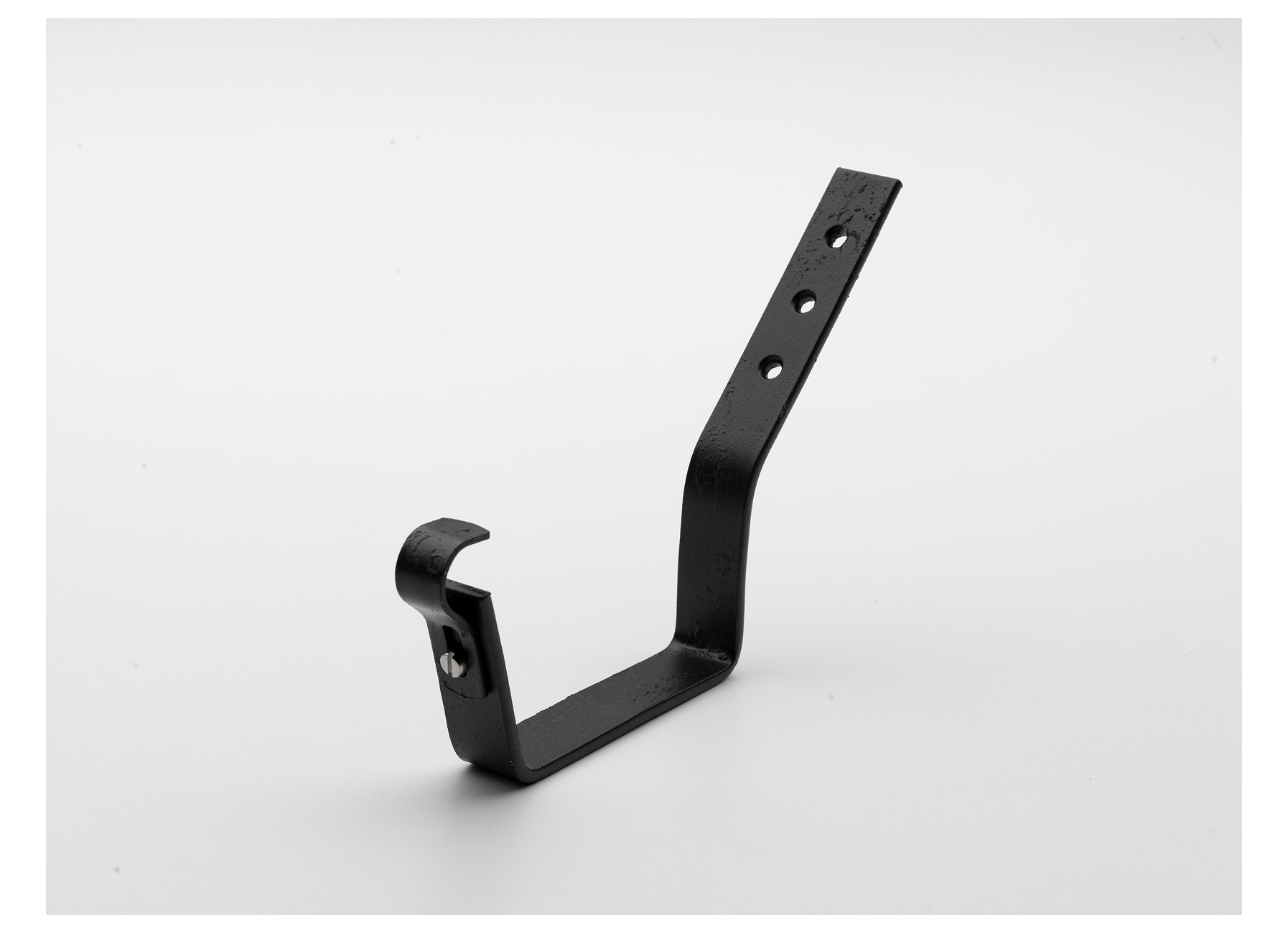 CROCHET AVEC QUEUE 45° AVEC TROU DEV350 9.12.8 GALVANISE NOIR