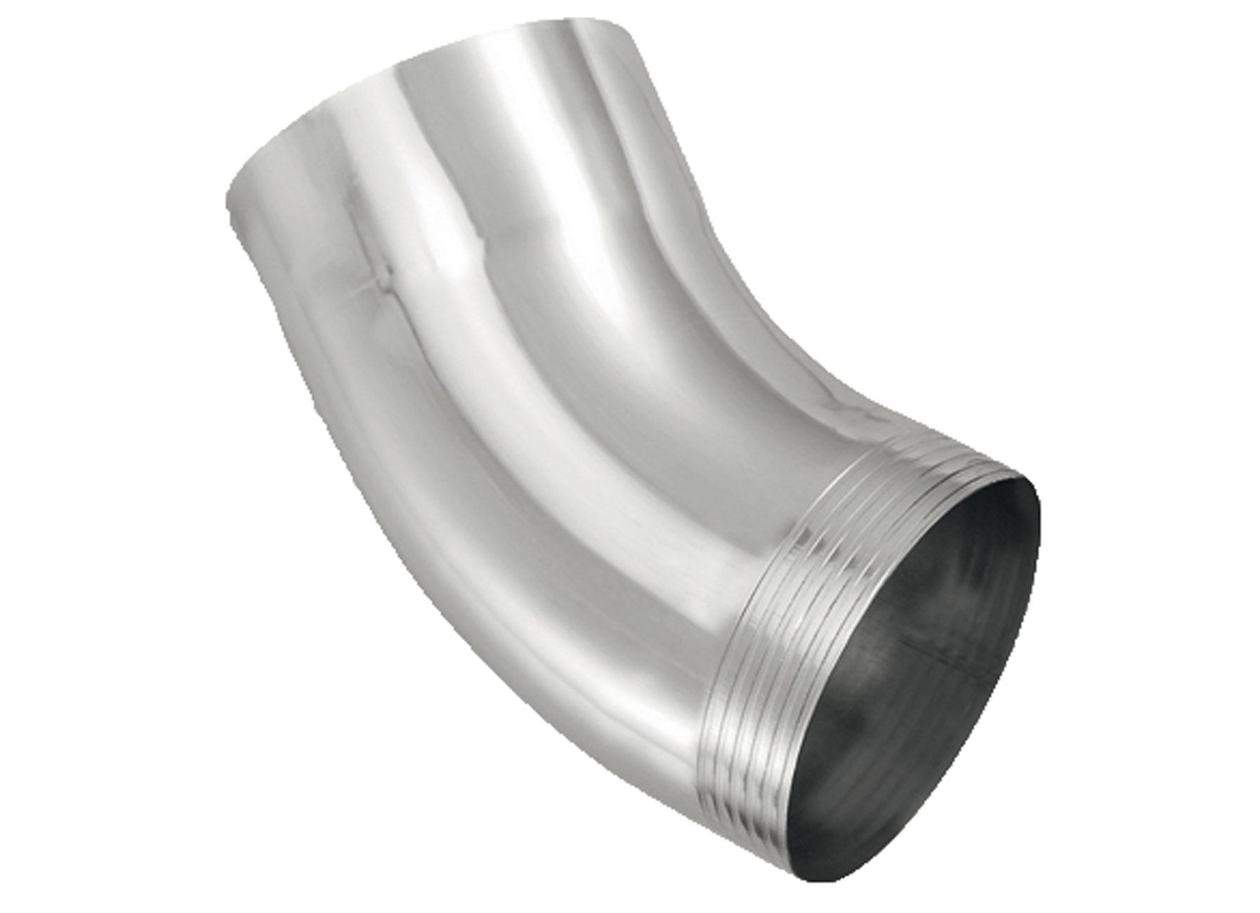 BOCHT ROND 40° Ø80MM ZN NATUREL