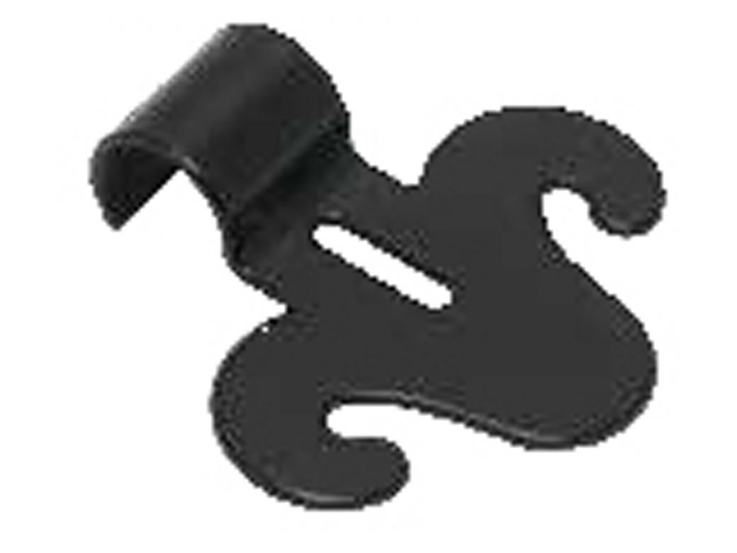 PATTE FLEUR DE LYS NOIR 20MM