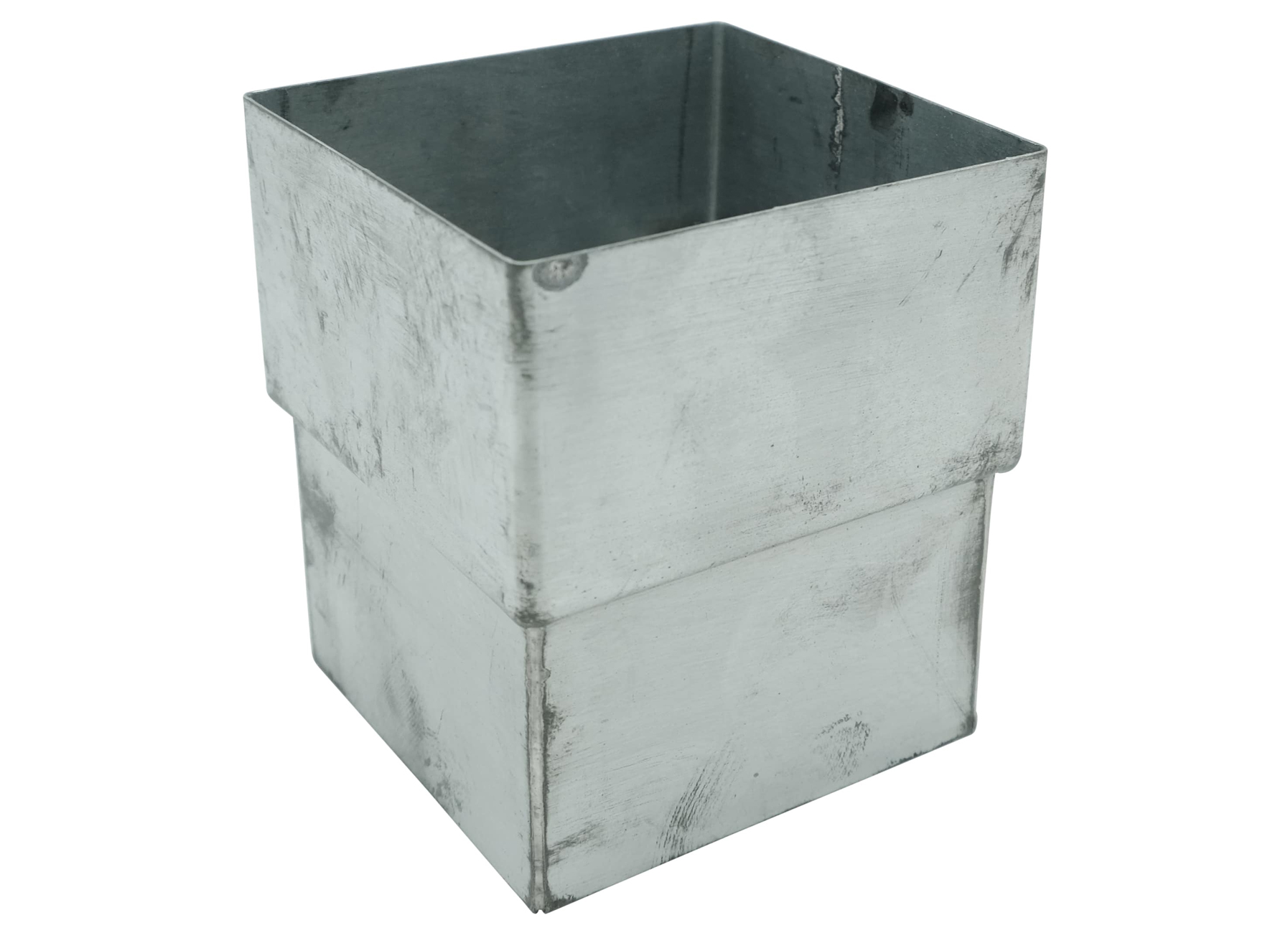 MANCHON CARRE 80X80MM ZN NATUREL