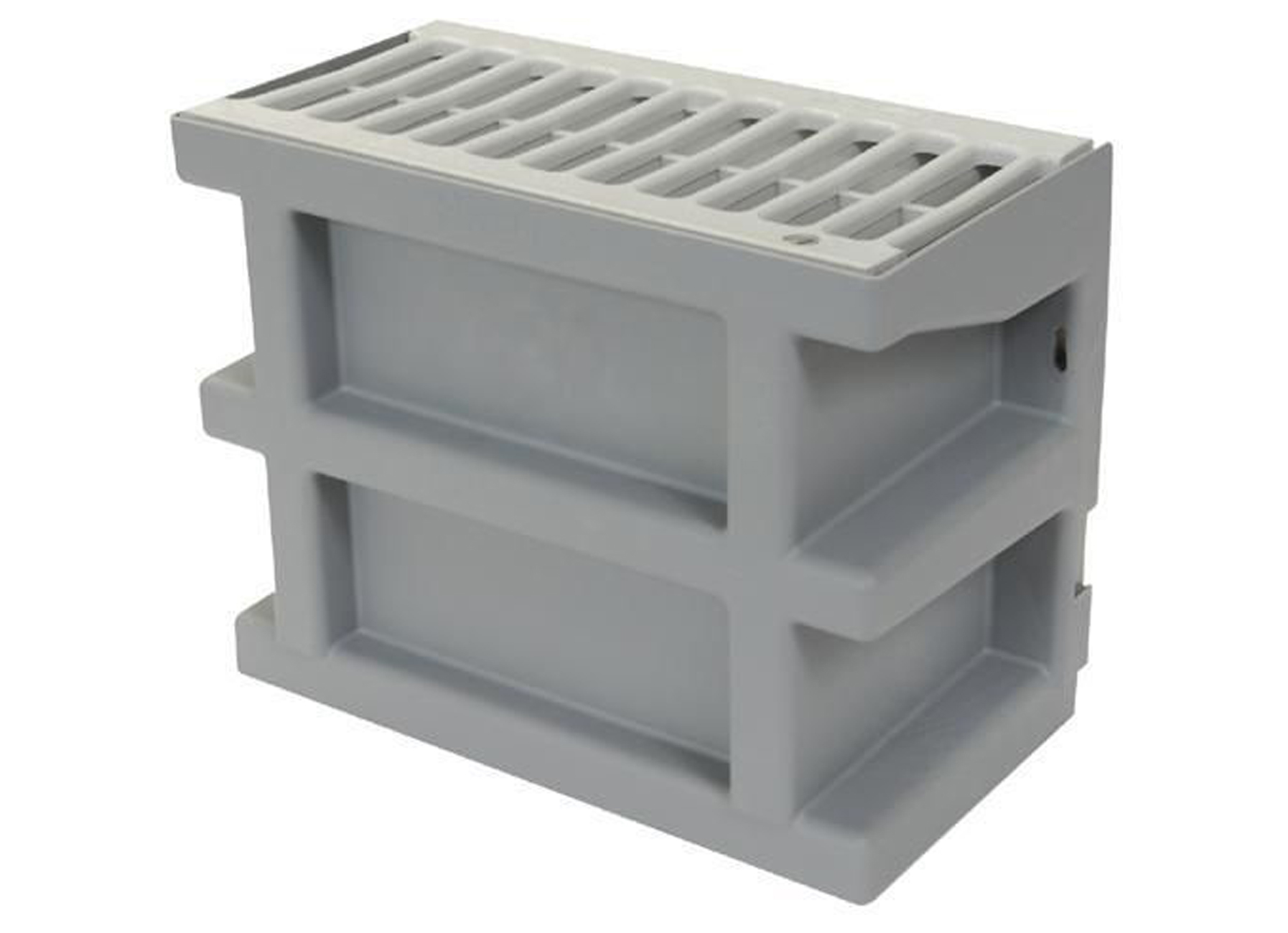 NICOLL COURETTE ANGLAISE GRILLE GRISE H=200MM 260/135MM