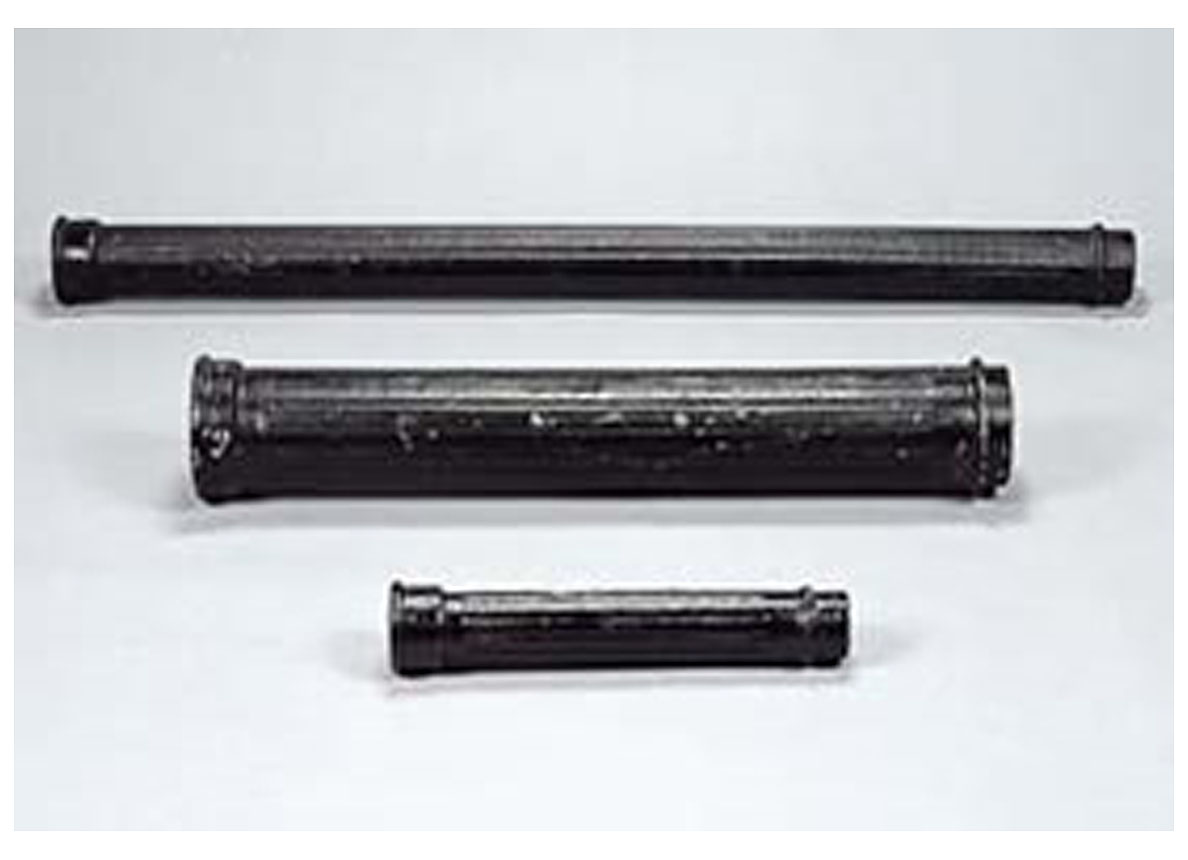 STAMPIJP ROND GIETIJZER (VOETBUIS)