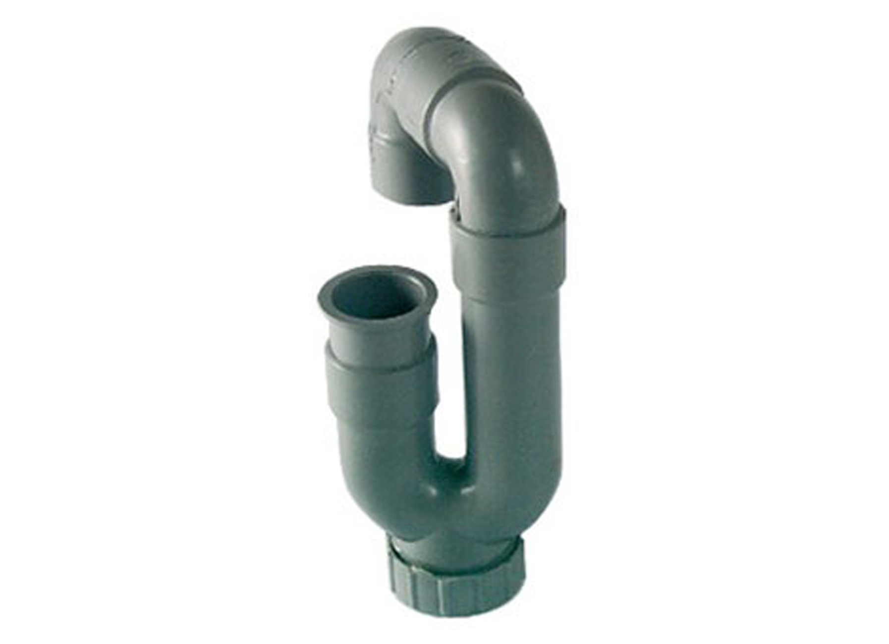 SIPHON UNIVERSEL EN PVC GRIS