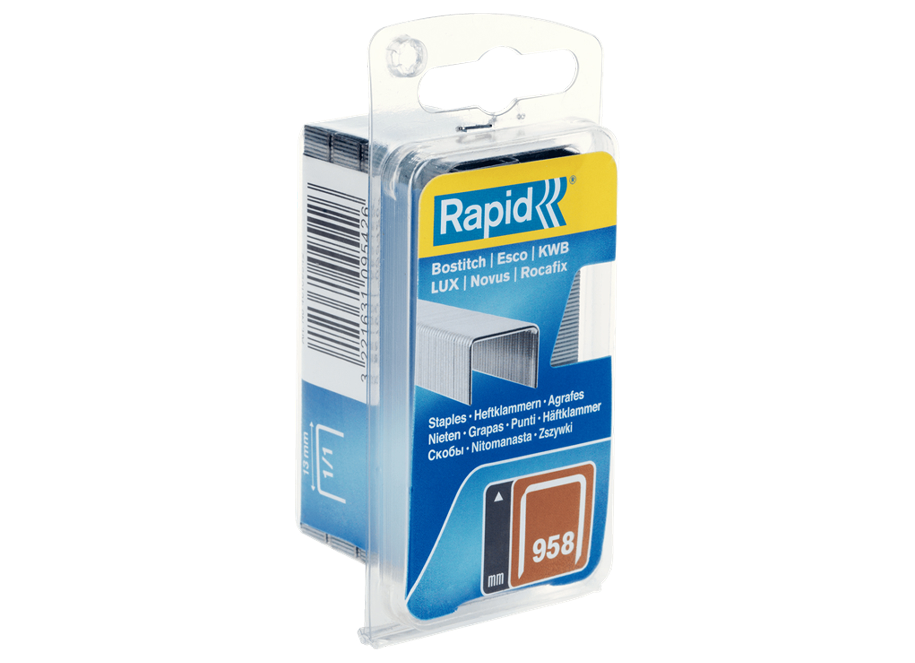 RAPID AGRAFES EN FIL FIN NR 958 GALVA