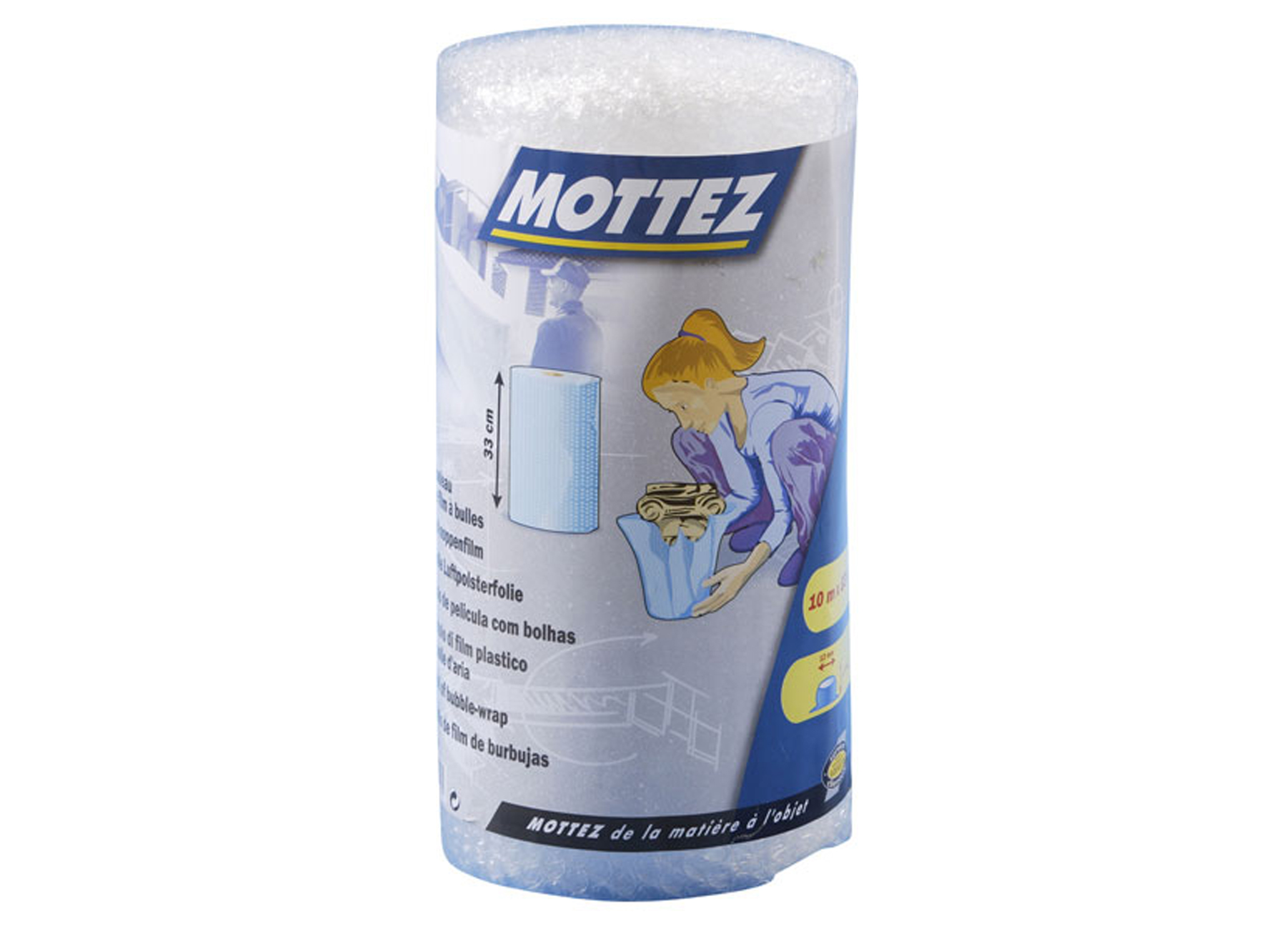 MOTTEZ ROULEAU DE PROTECTION FILM BULLES STANDARD