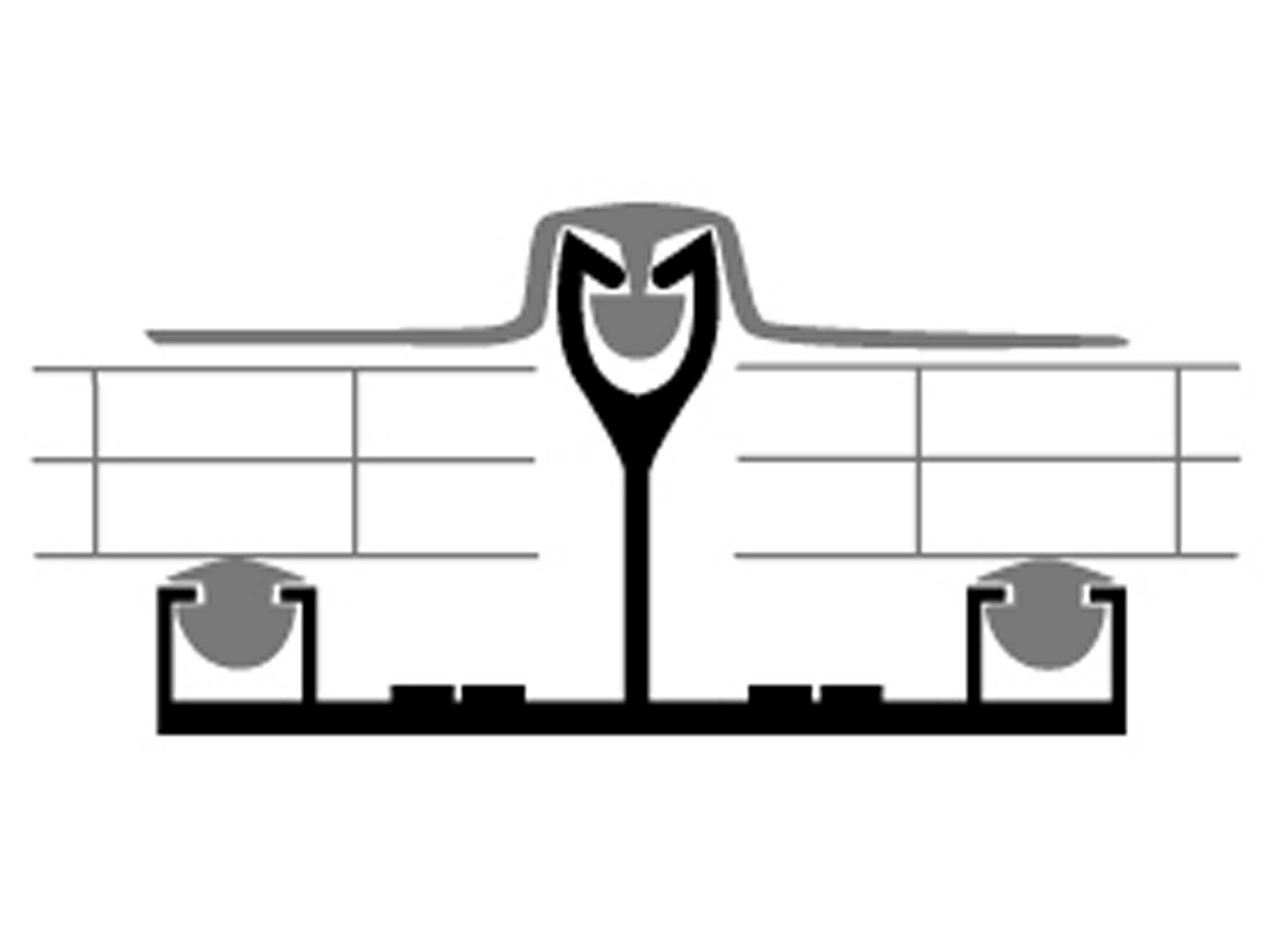 JONCTION ALU + CAOUTCHOUC POUR PLAQUES ALVEOLAIRES EN POLYCARBONATE