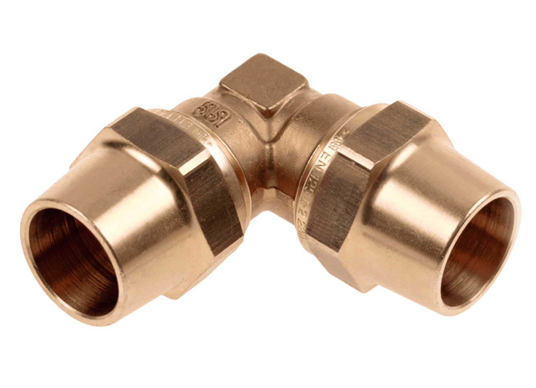 LEVICA COUDE CUIVRE GAZ BICONE/BICONE