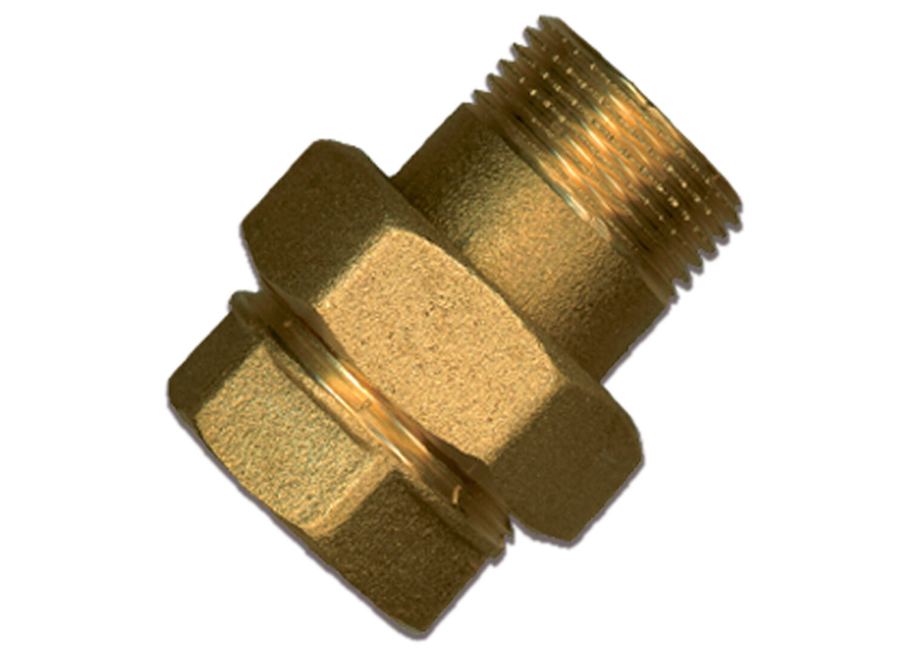 RECHTE KOPPELING MESSING MF