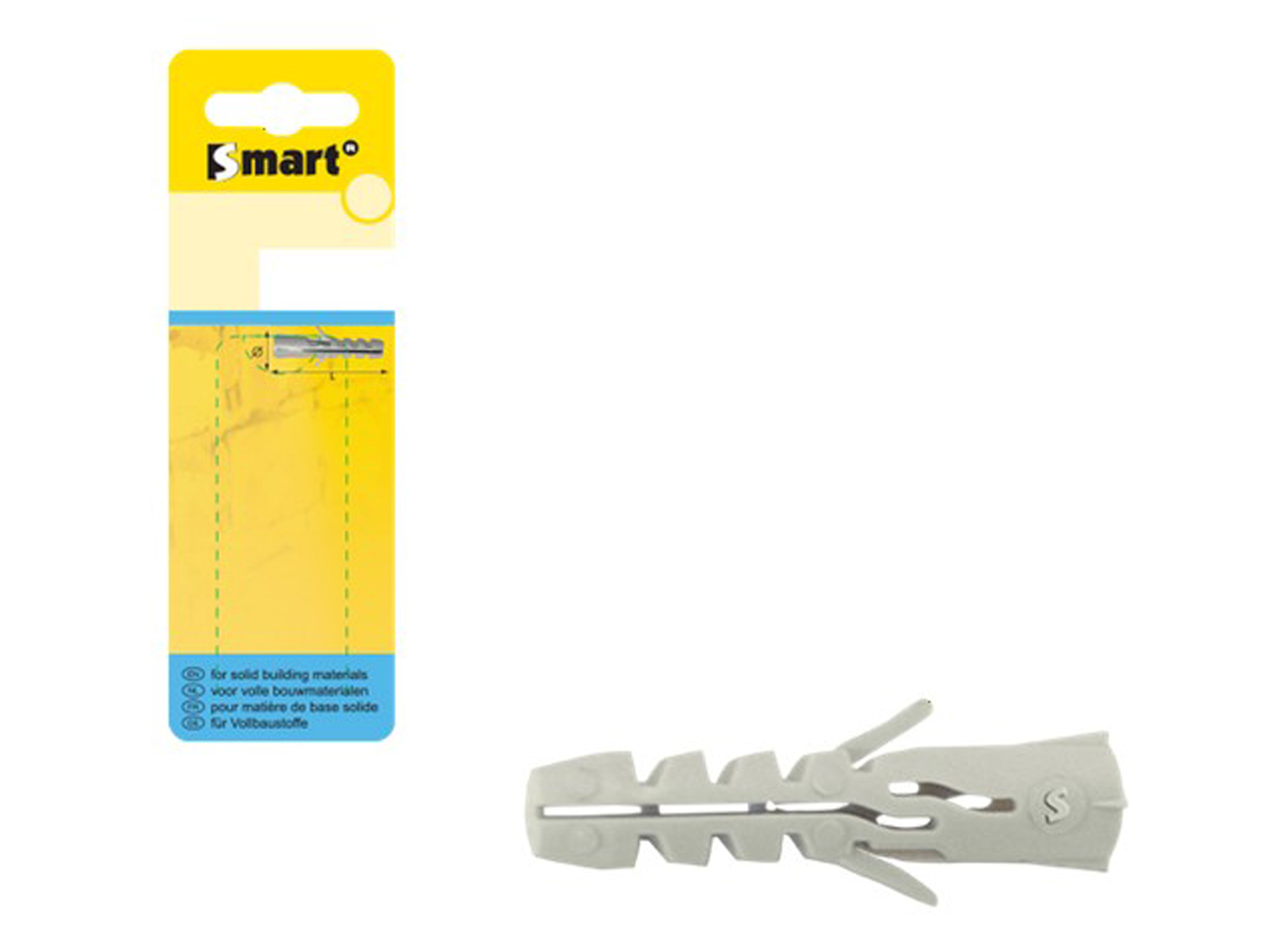 Nylon Spreidplug Zonder Boord - Blister