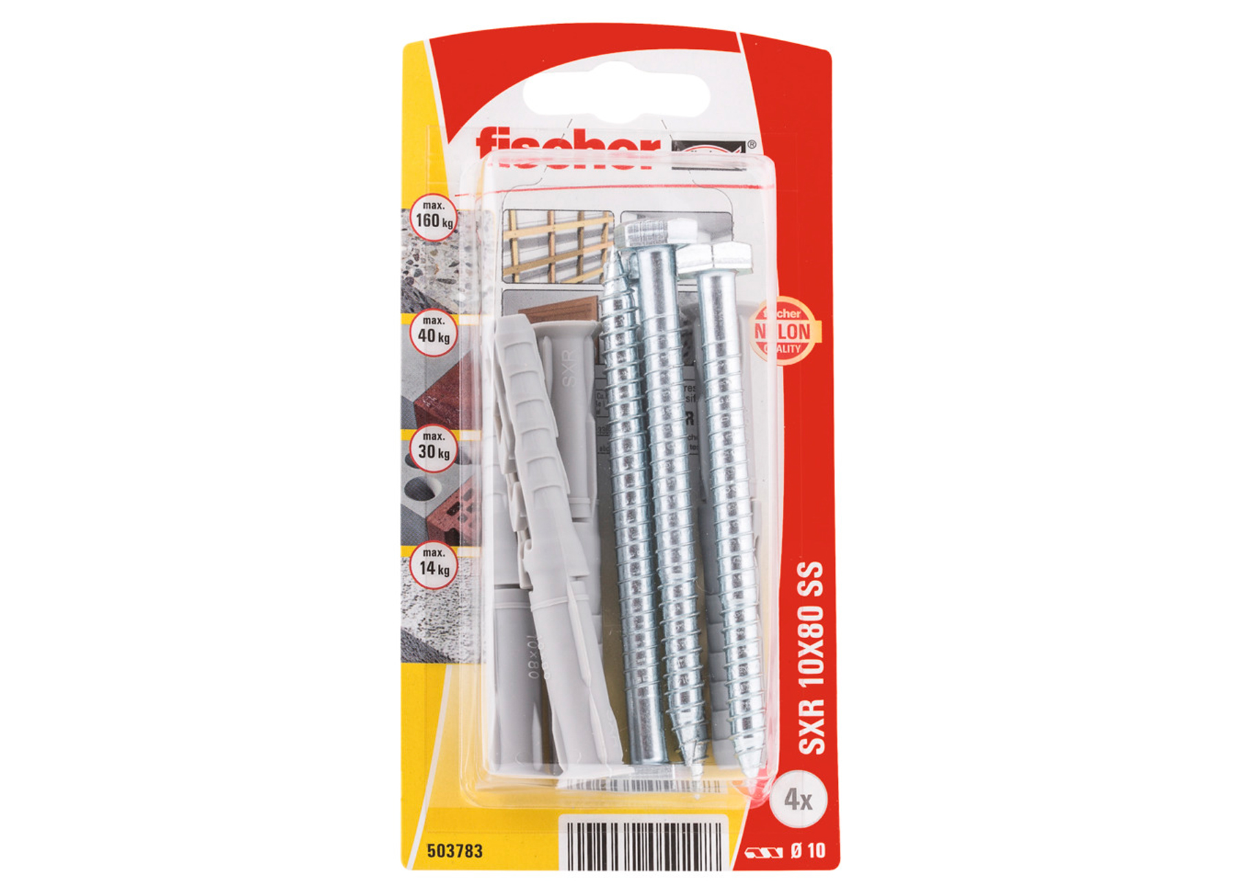 FISCHER CHEVILLE RALLONGEE AVEC VIS A TETE HEXAGONALE SXR