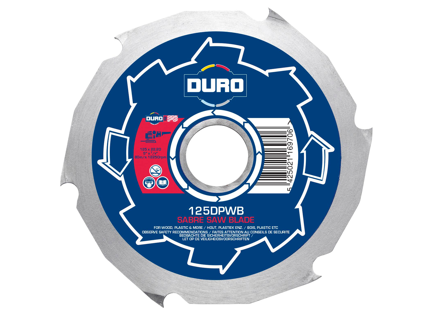 DURO DPWB ZAAGBLAD HOUT VOOR HAAKSE SLIJPER