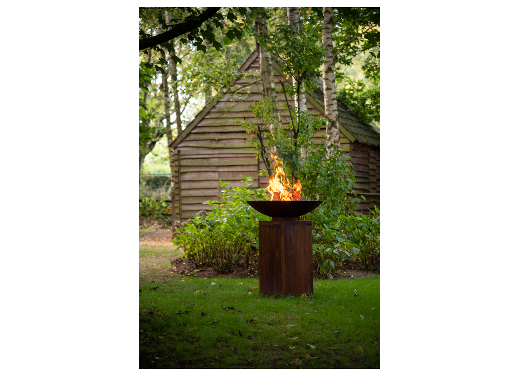 plancha acier corten jardin amenagement du jardin barbecue barbecue au charbon de bois plancha acier corten