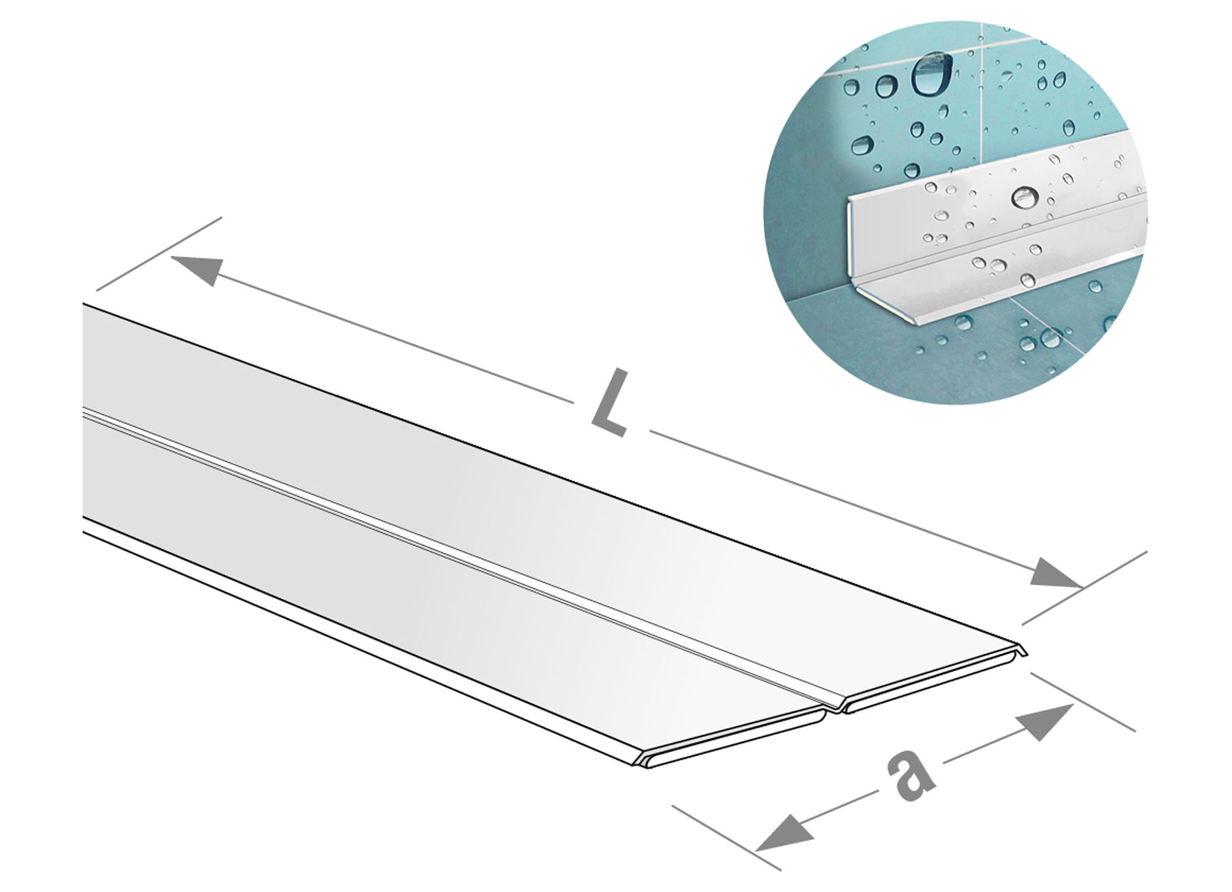 PROFIL ADHESIF D'ETANCHEITE BLANC