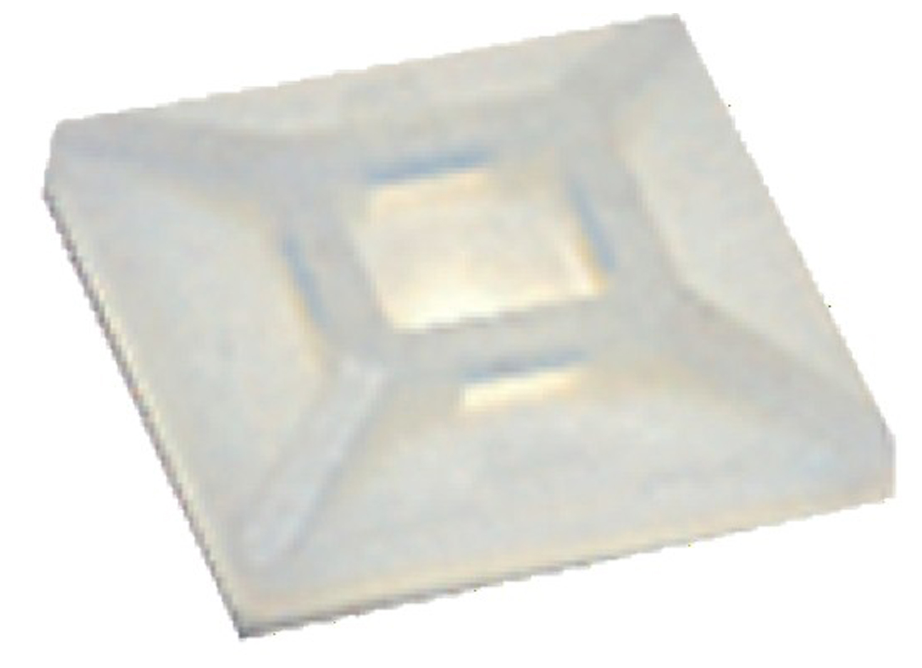 Base carrée autocollante pour collier de serrage